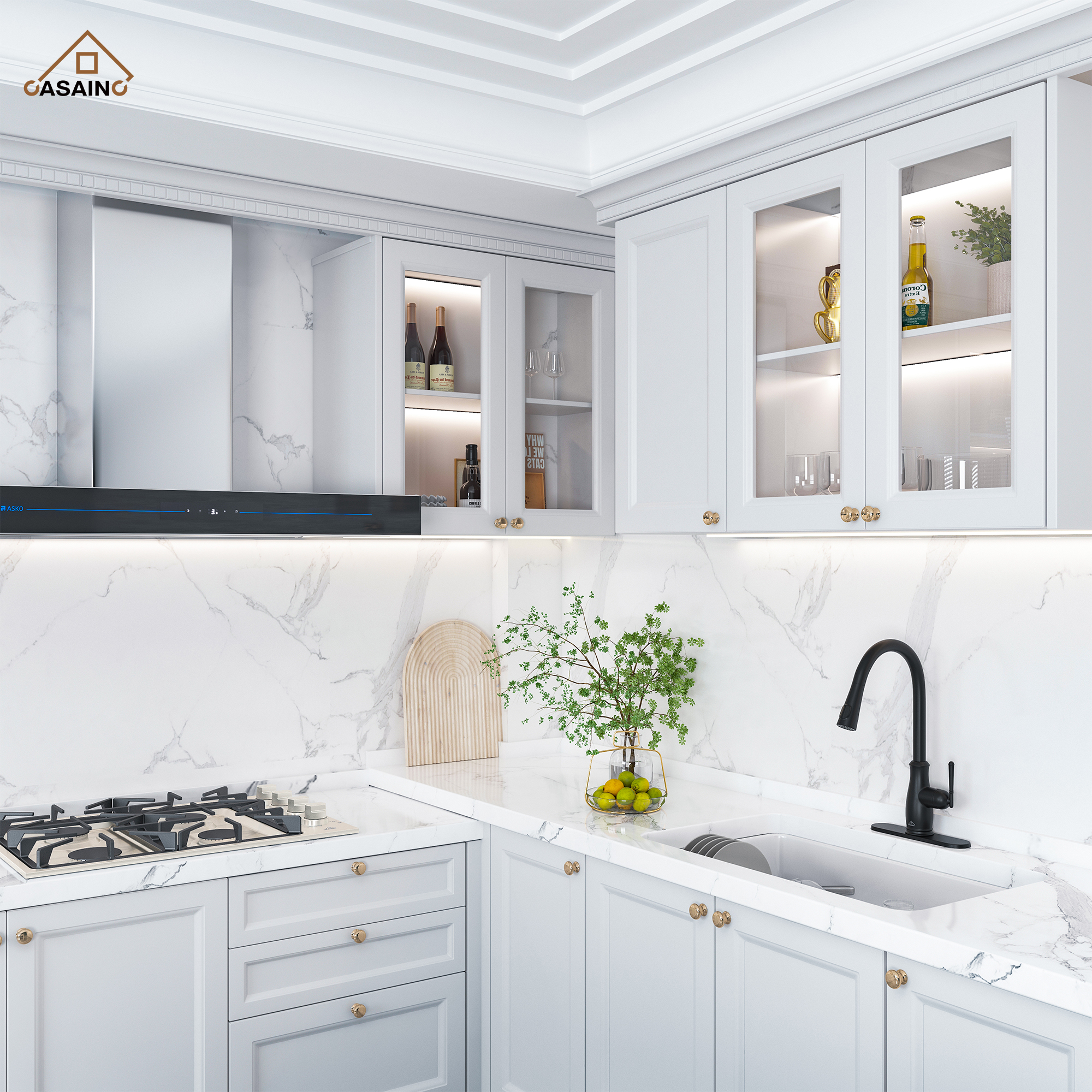 Pull Down Sprayer Kitchen Faucet with Digital Temperature Display