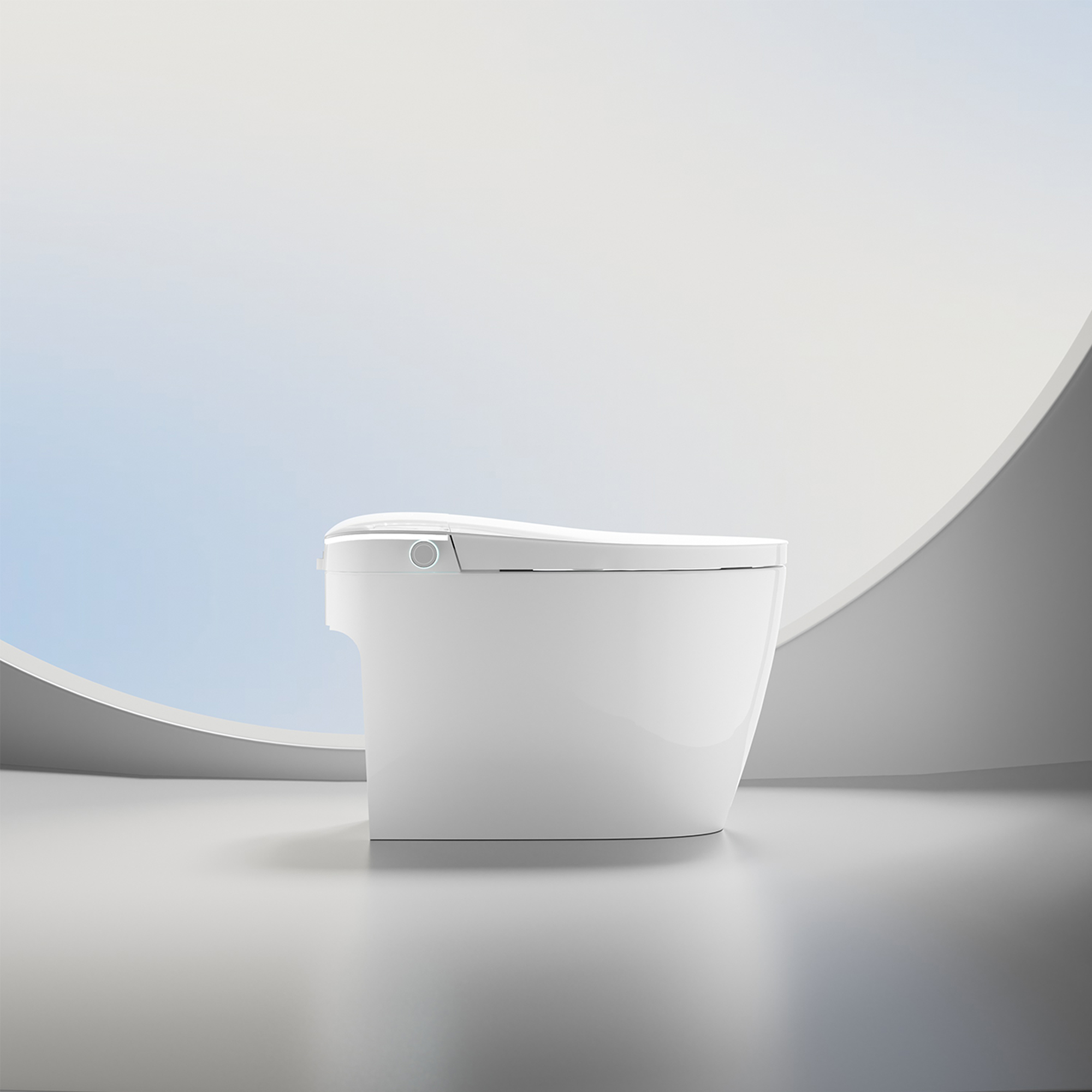 Heated Bidet Smart Toilet with Dryer and Auto Open-Close Seat