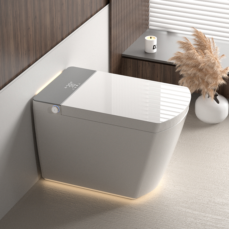 Luxury Smart Bidet Toilet with Built-in Tank, Voice Control & Self-Cleaning Nozzle