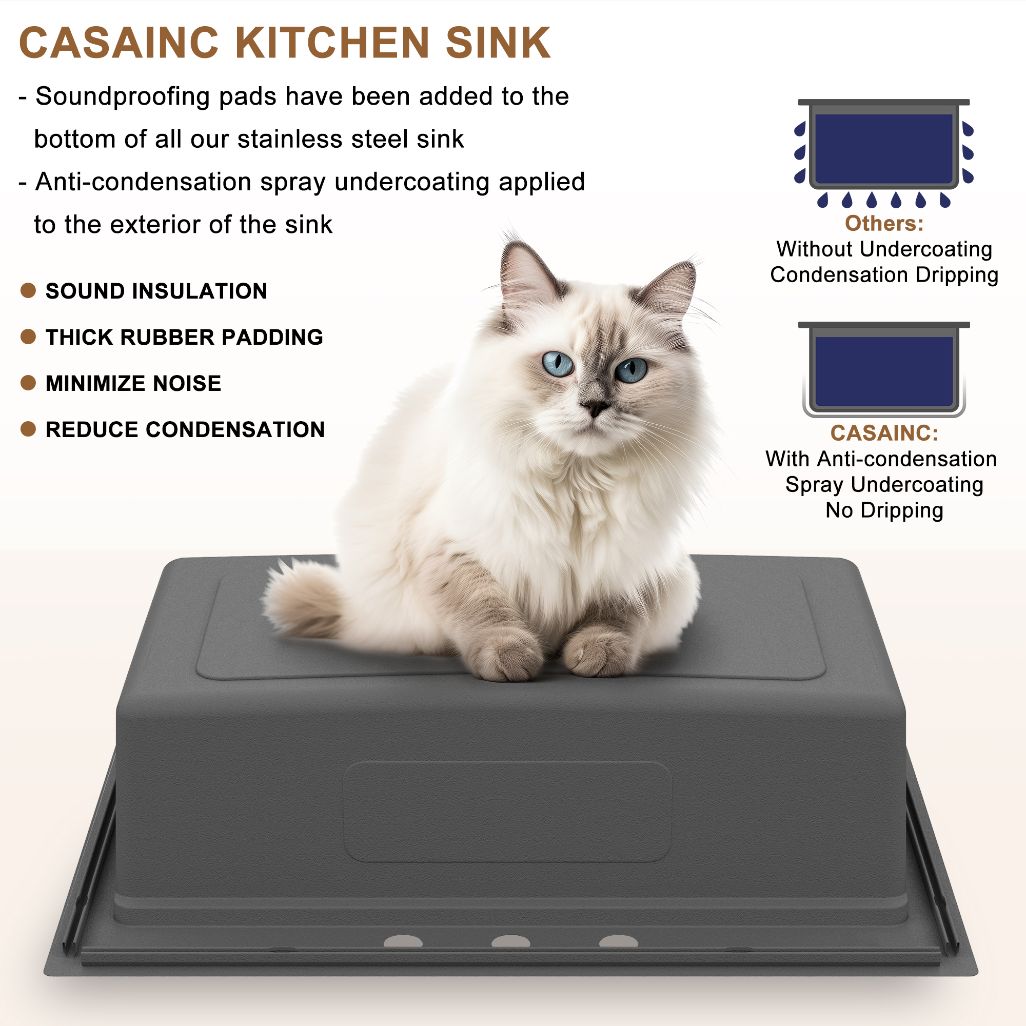 33inch 3-Hole Single Bowl Stainless Steel Drop-in Workstation Kitchen Sink with Accessories