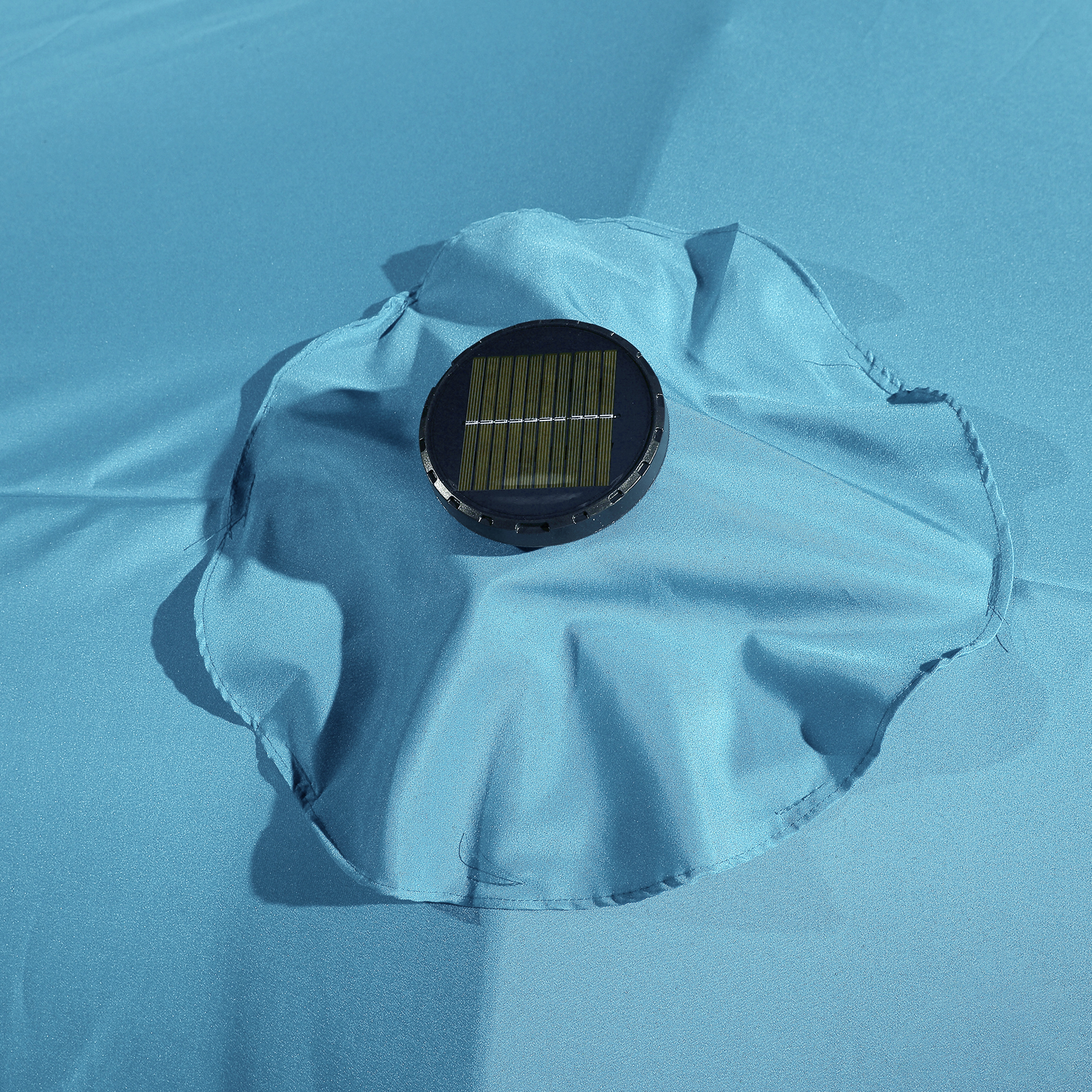 15ft Patio Steel Rectangular Double-Sided Market Umbrella With Base, Classic Design or Solar LED Lights Options,UV Sun Protection & Easy Crank for Deck Pool Patio.