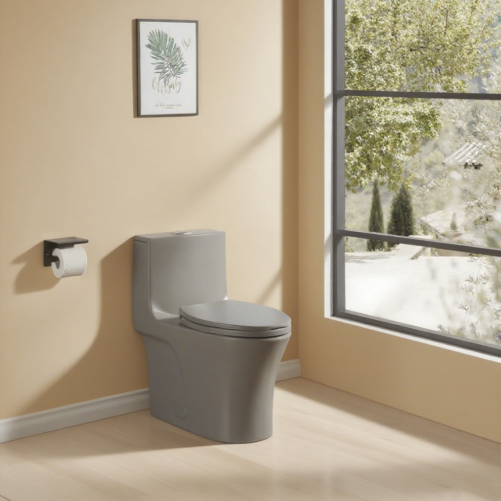 1.1/1.60 GPF Elongated Dual-Flush Floor Mounted One Piece Toilet