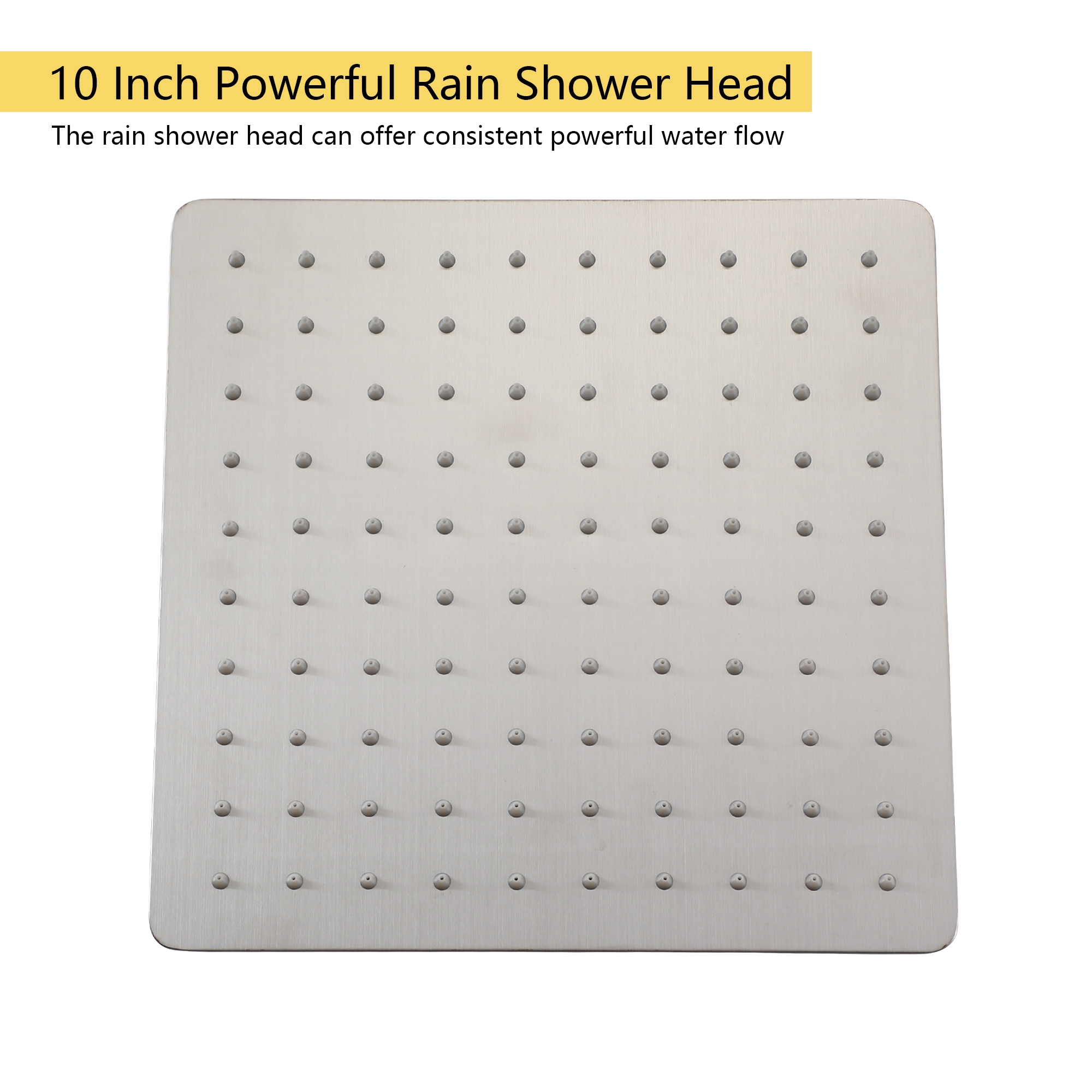 10in/12in Wall-Mount Rain Shower System with Handheld Shower
