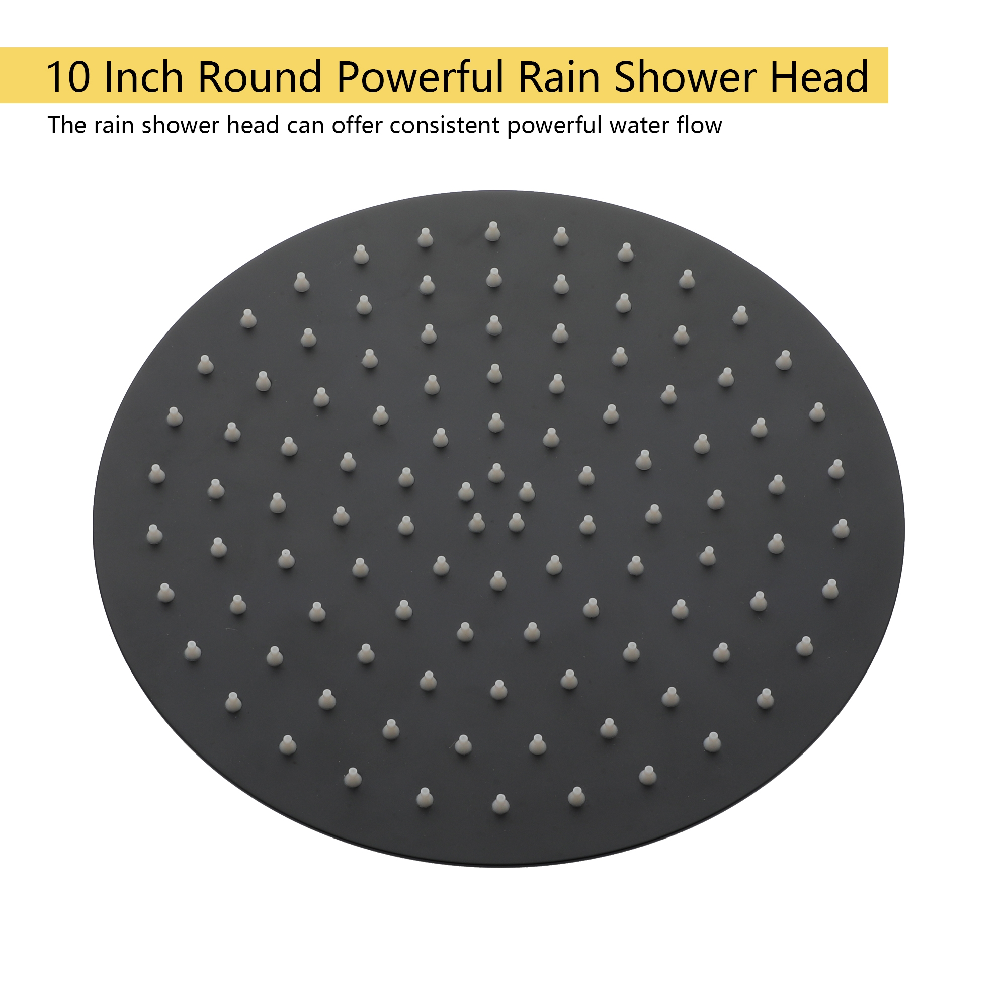 10-inch Wall-Mount Round Shower System with Hand Shower
