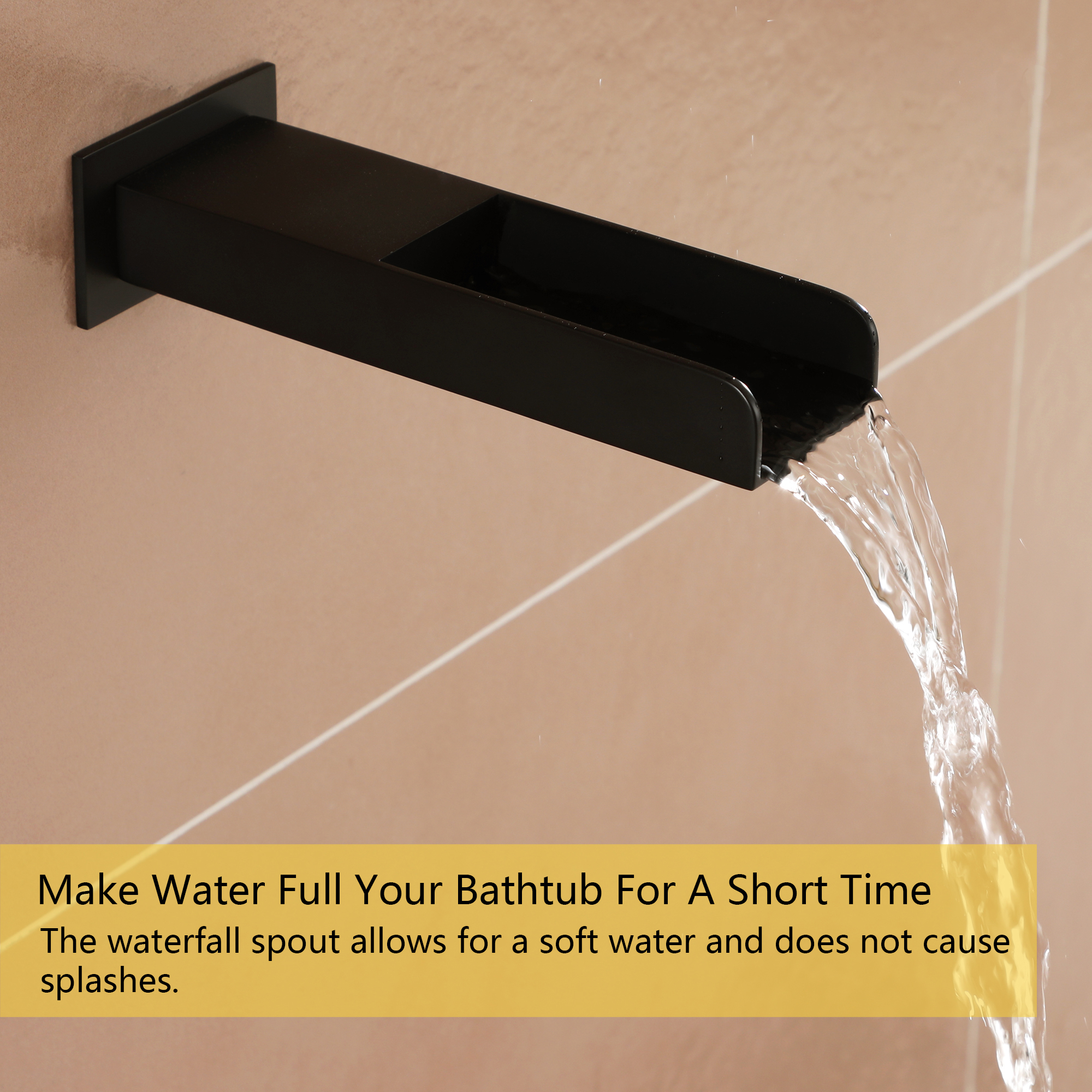 10-inch/12-inch Wall Mounted Rain Shower System with Handheld & Tub Filler