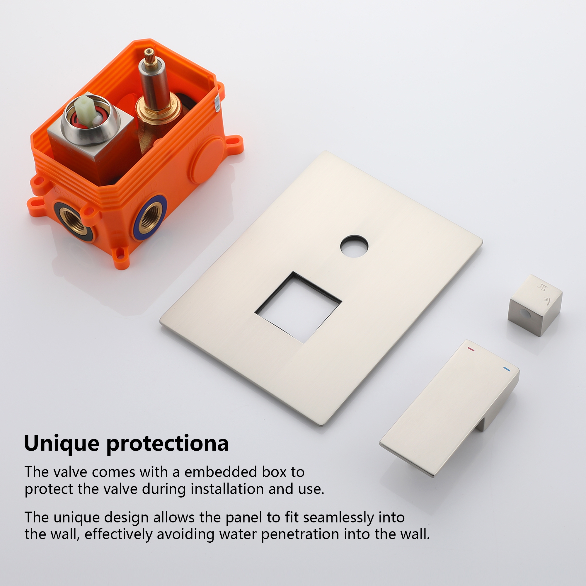 10-inch/12-inch Rain Shower System with 3-Spray Pattern Hand Shower in Brushed Nickel