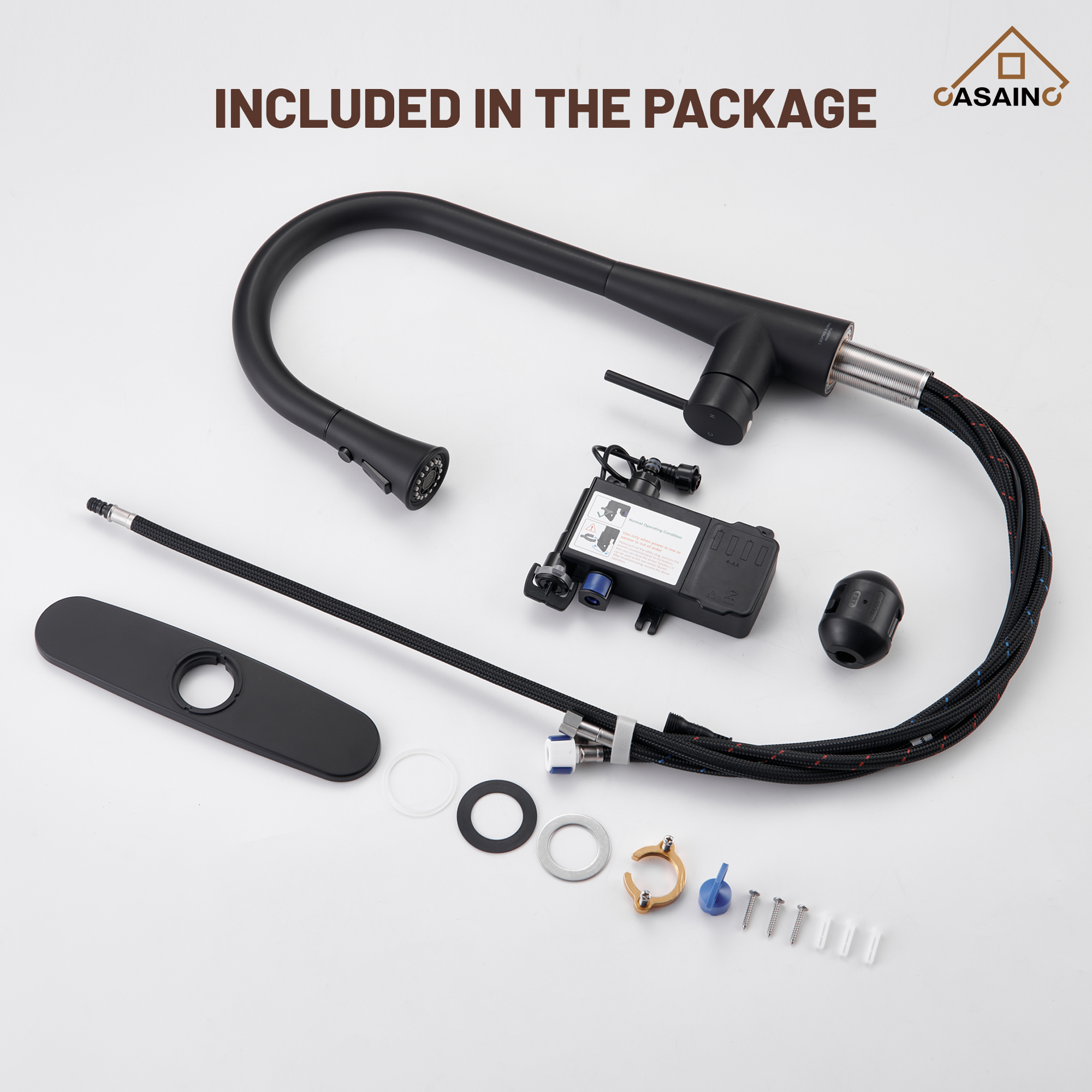 Single Handle Pull Down Sprayer Kitchen Faucet with Touchless Sensor,Dual Function