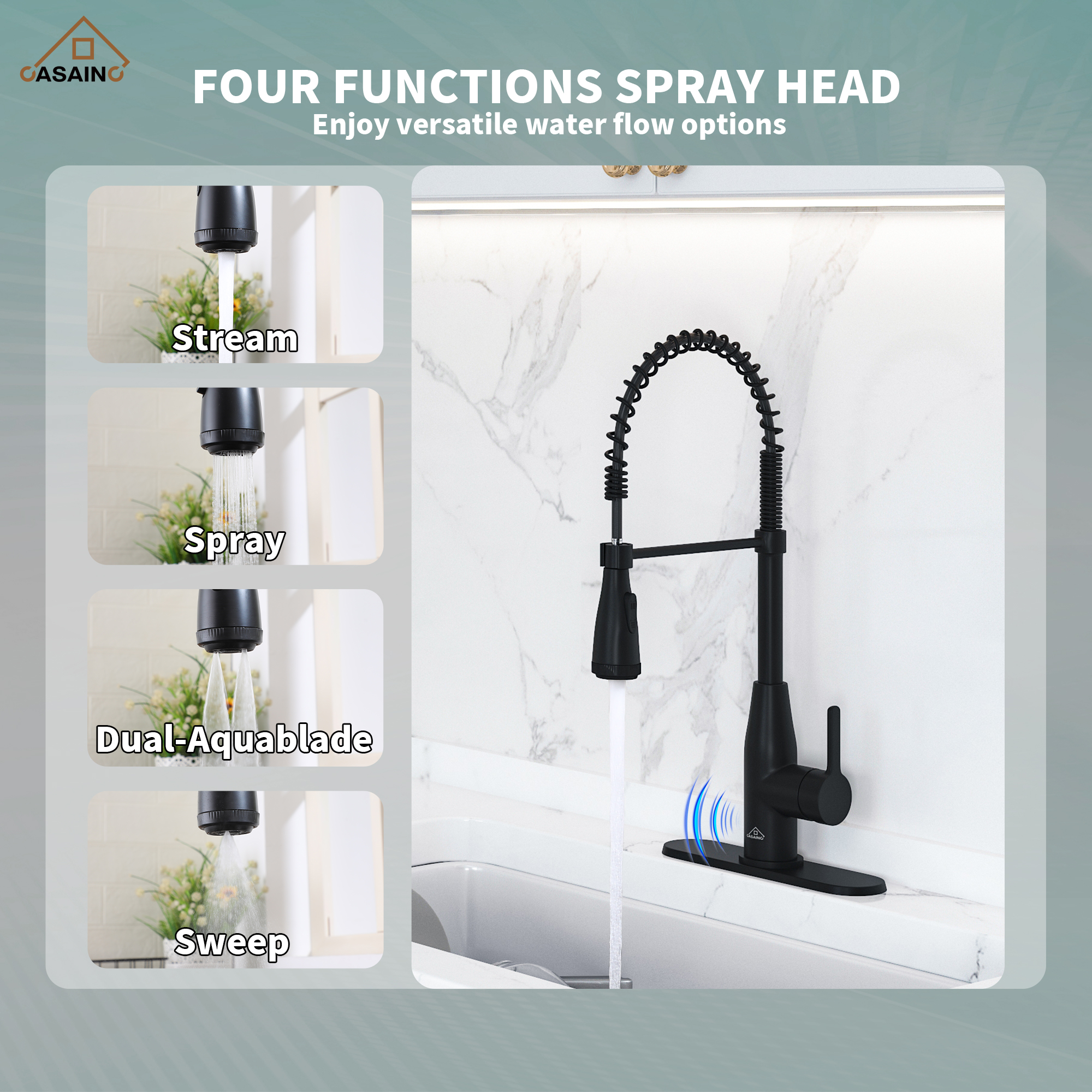 Touchless Kitchen Faucet with Automatically Turn Off