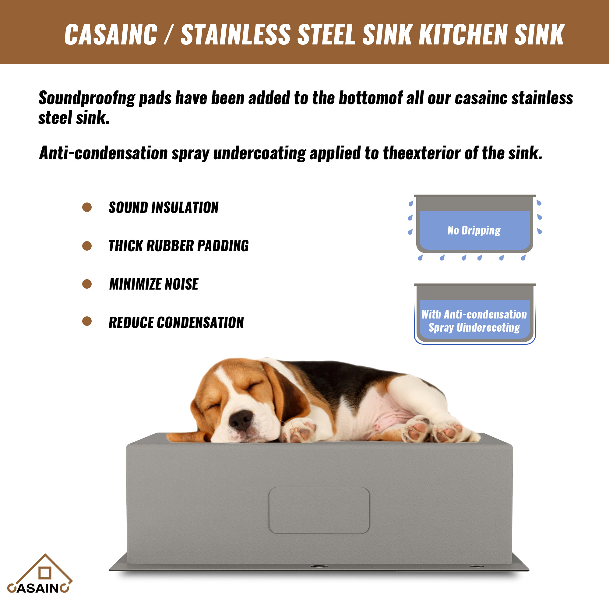 Drop-In Stainless Steel 33-inch 1-Hole Single Bowl Kitchen Sink in Nano PVD Gun Gray