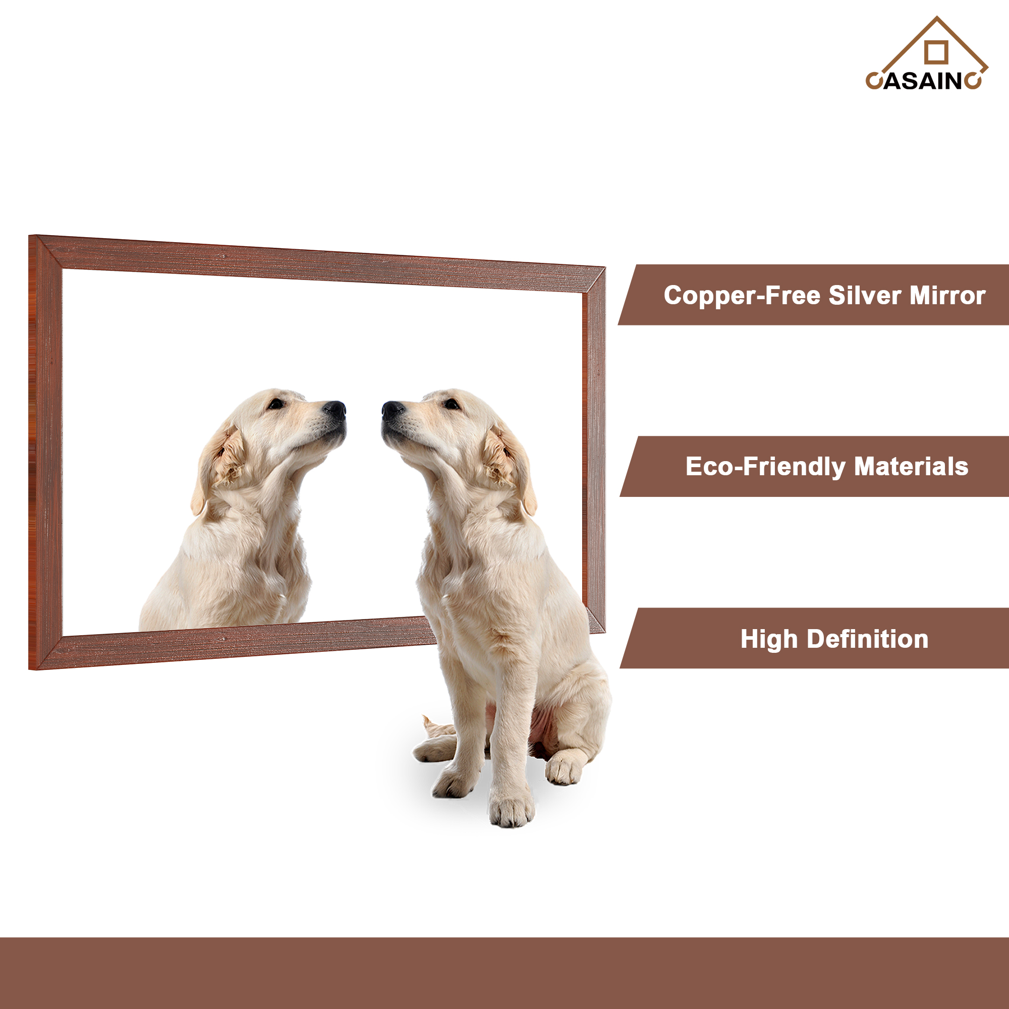 Mirror Only Traditional Brown