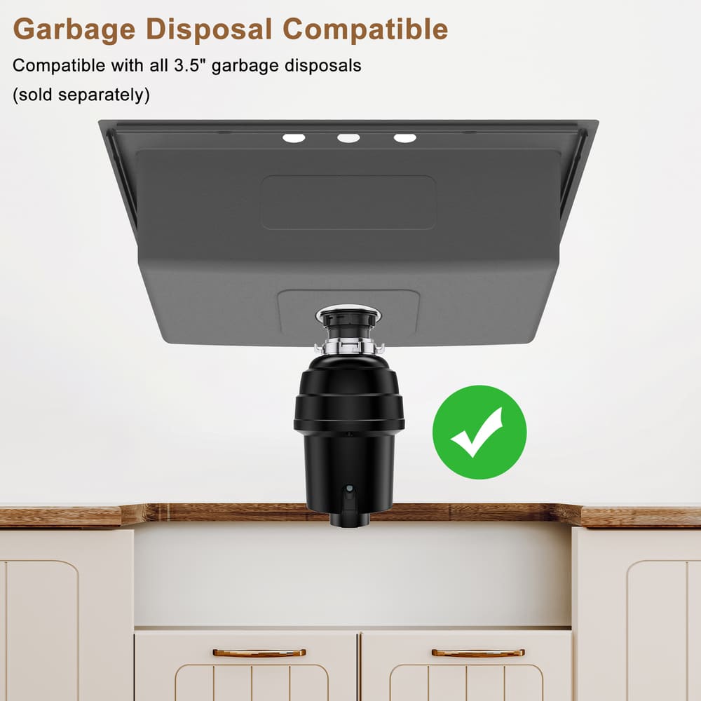 [Copy]33inch 3-Hole Single Bowl Stainless Steel Drop-in Workstation Kitchen Sink with Accessories