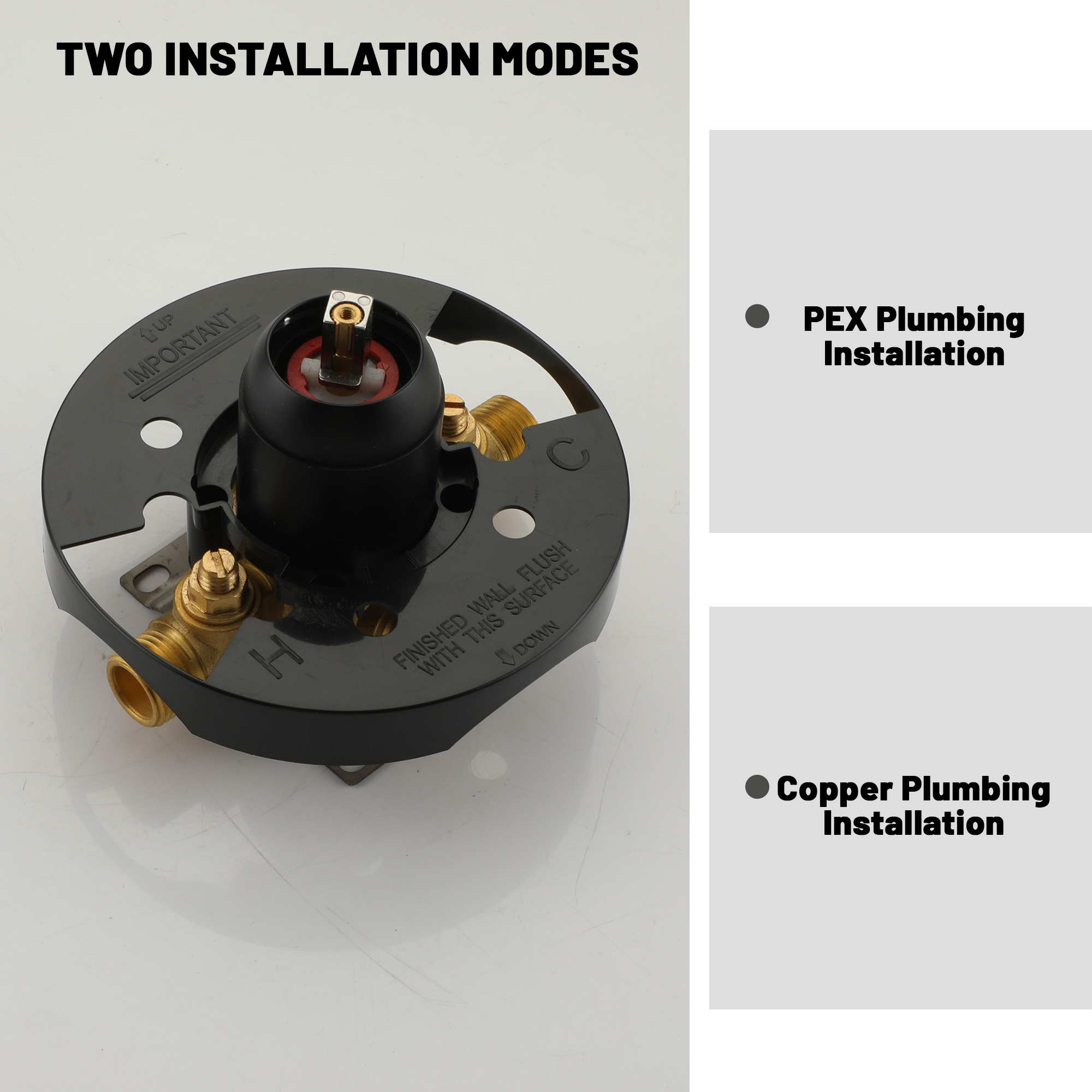 6.8" Single Handle Shower Water Mixer Shower Valve Temperature Mixing Valve