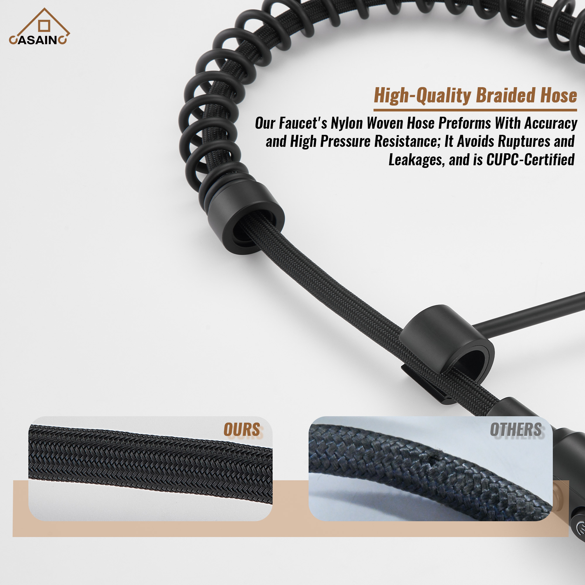 Commercial Style Pull-Down Single Handle 19" Kitchen Faucet