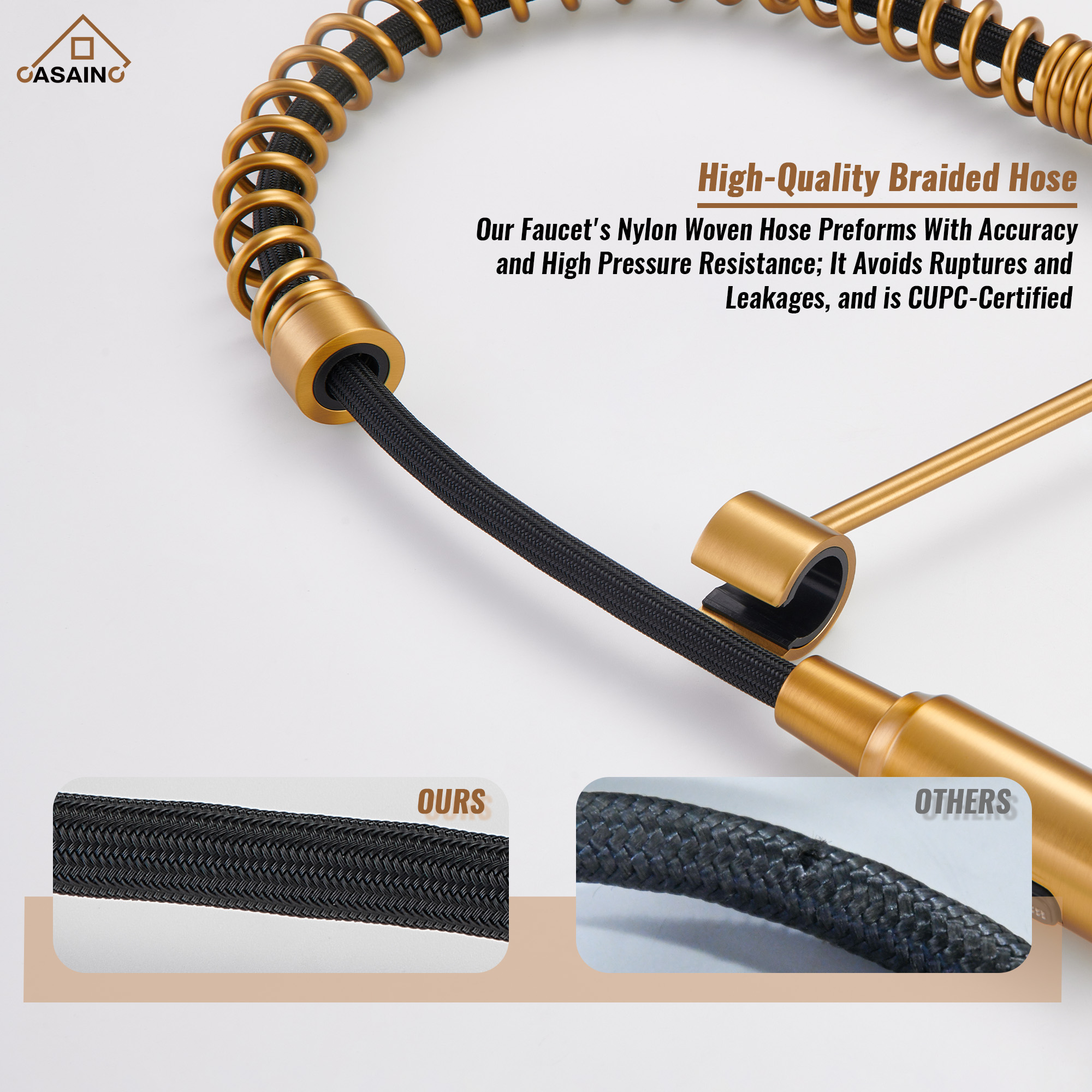 Commercial Style Pull-Down Single Handle 19" Kitchen Faucet