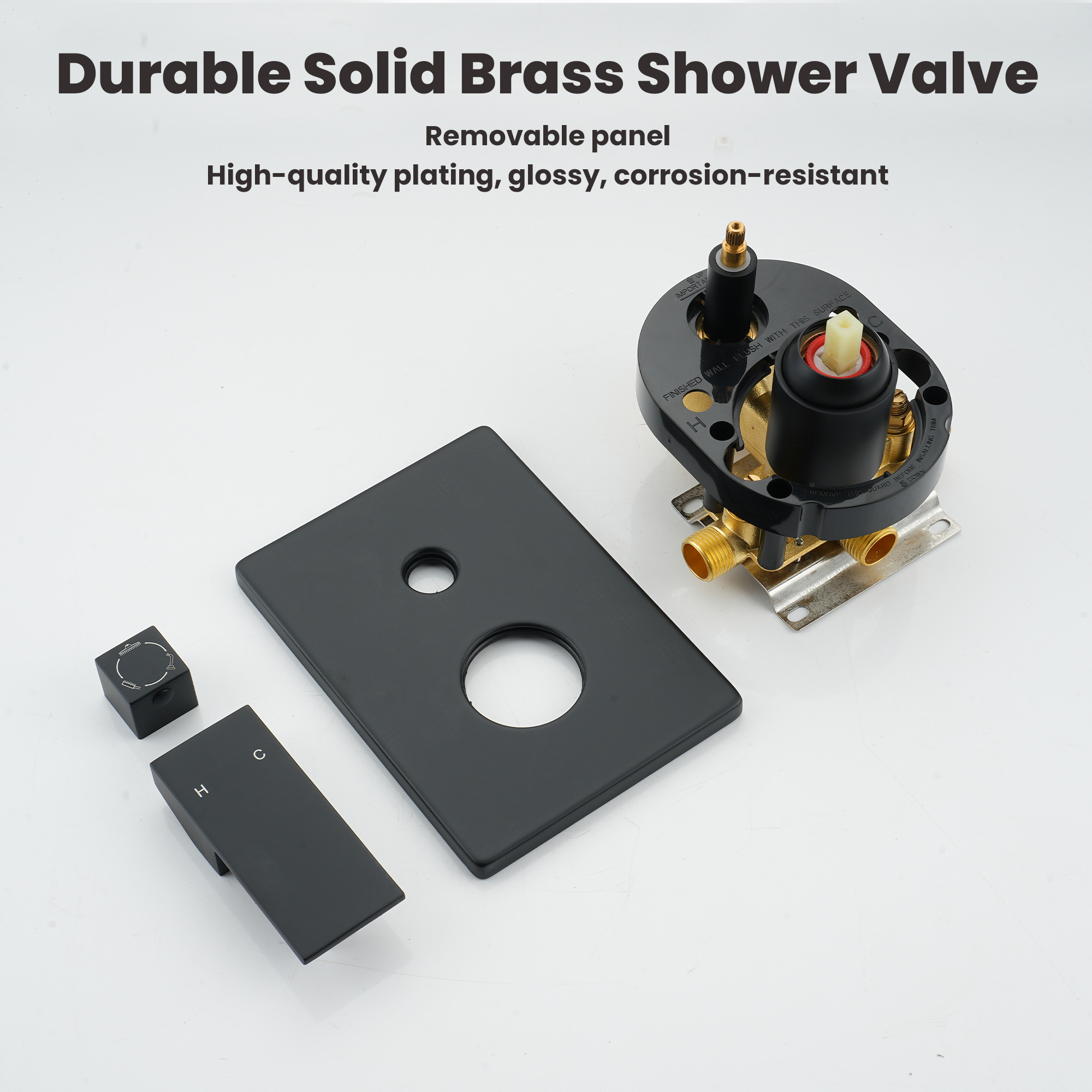 10" Three Function Pressure Balance Shower System with Valve Included
