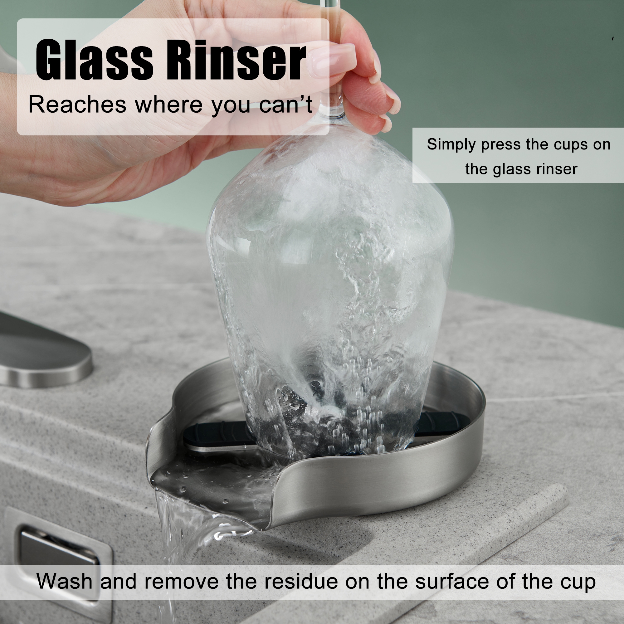 1.8gpm Infrared Induction Touchless Pull Down Single Handle Kitchen