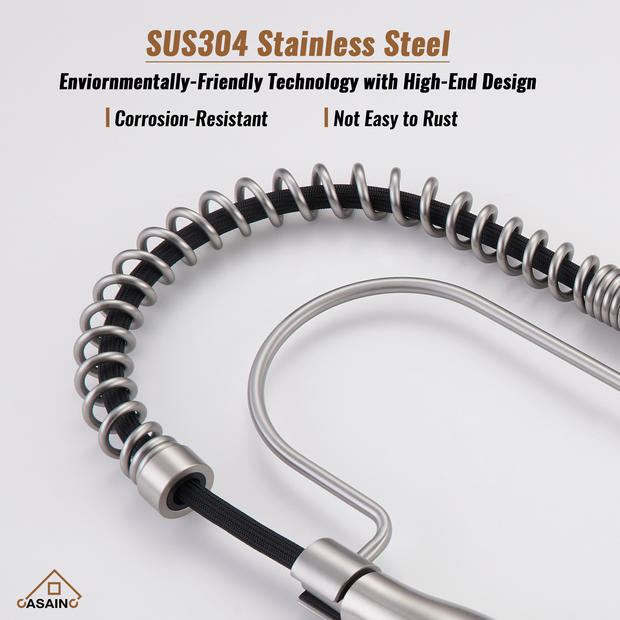 Single Handle Commercial Style Pull-Down Kitchen Faucet