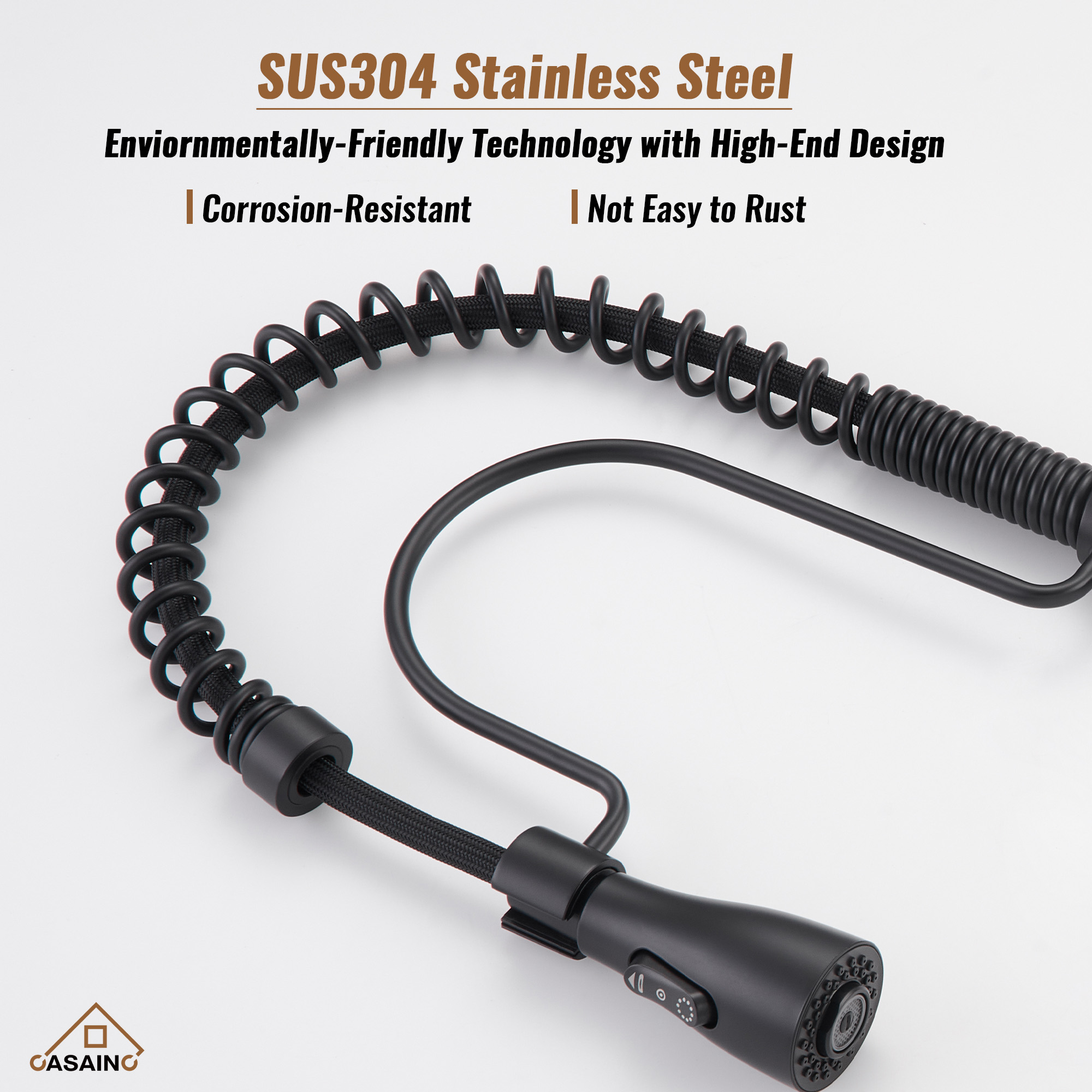 Single Handle Commercial Style Pull-Down Kitchen Faucet