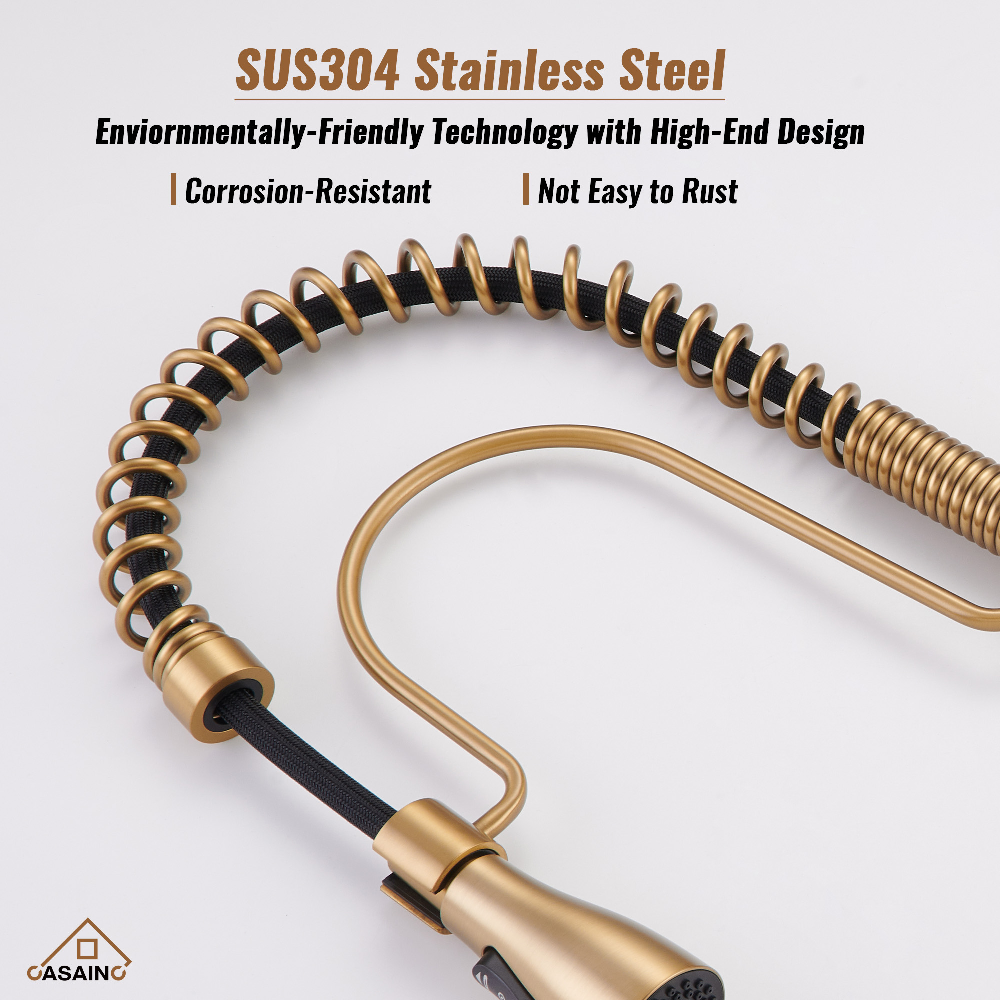 Single Handle Commercial Style Pull-Down Kitchen Faucet