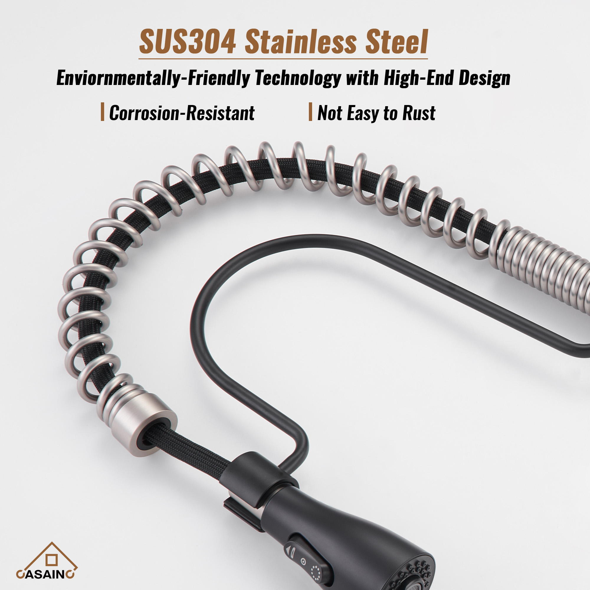 Single Handle Commercial Style Pull-Down Kitchen Faucet