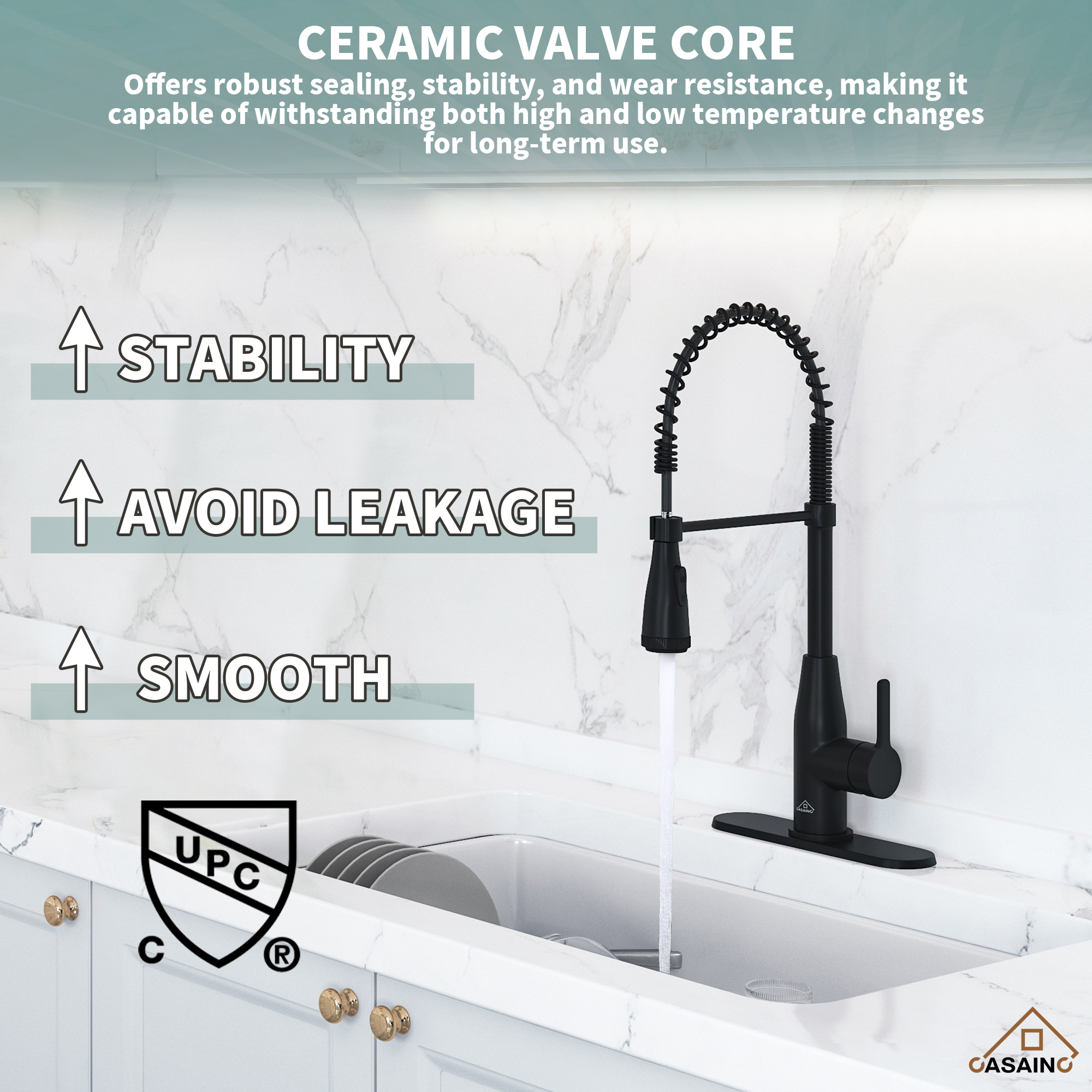 Touchless Kitchen Faucet with Automatically Turn Off