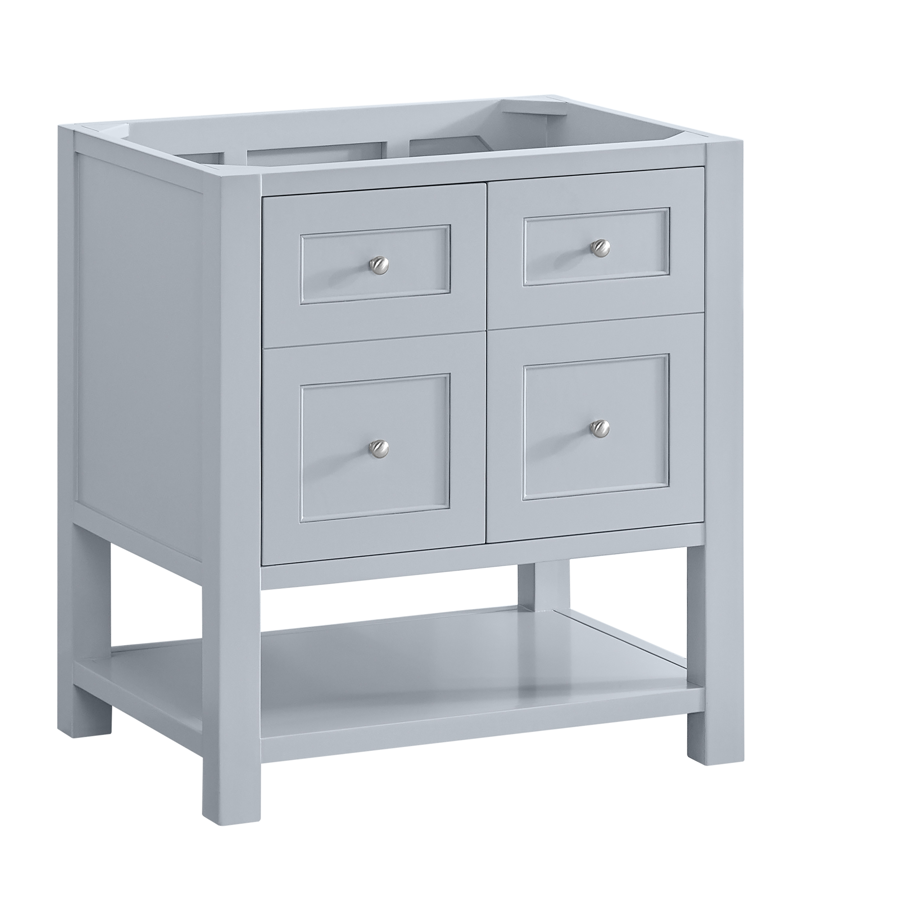 James Martin Breckenridge 30" Double Door Single Vanity Cabinet, Serenity Blue