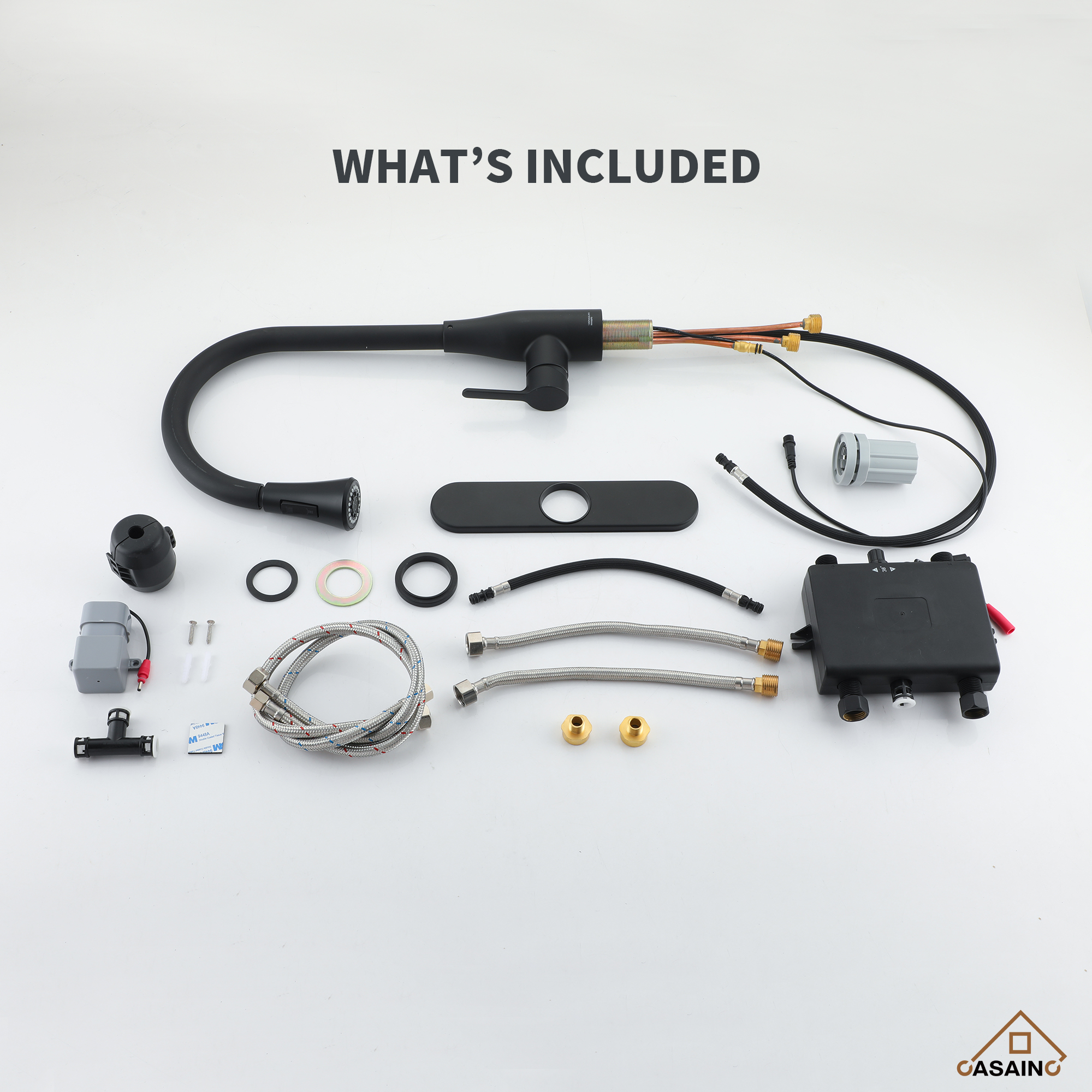 Touchless Kitchen Faucet with Dual Spray 360° Rotation and Pull Down Sprayer