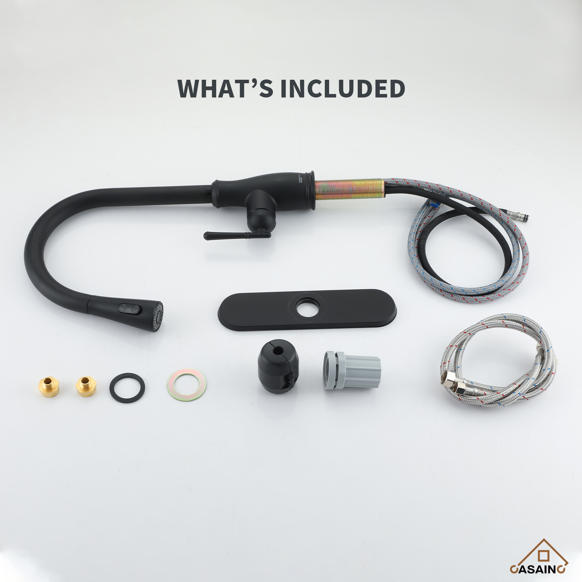 Pull Down Sprayer Kitchen Faucet with Digital Temperature Display