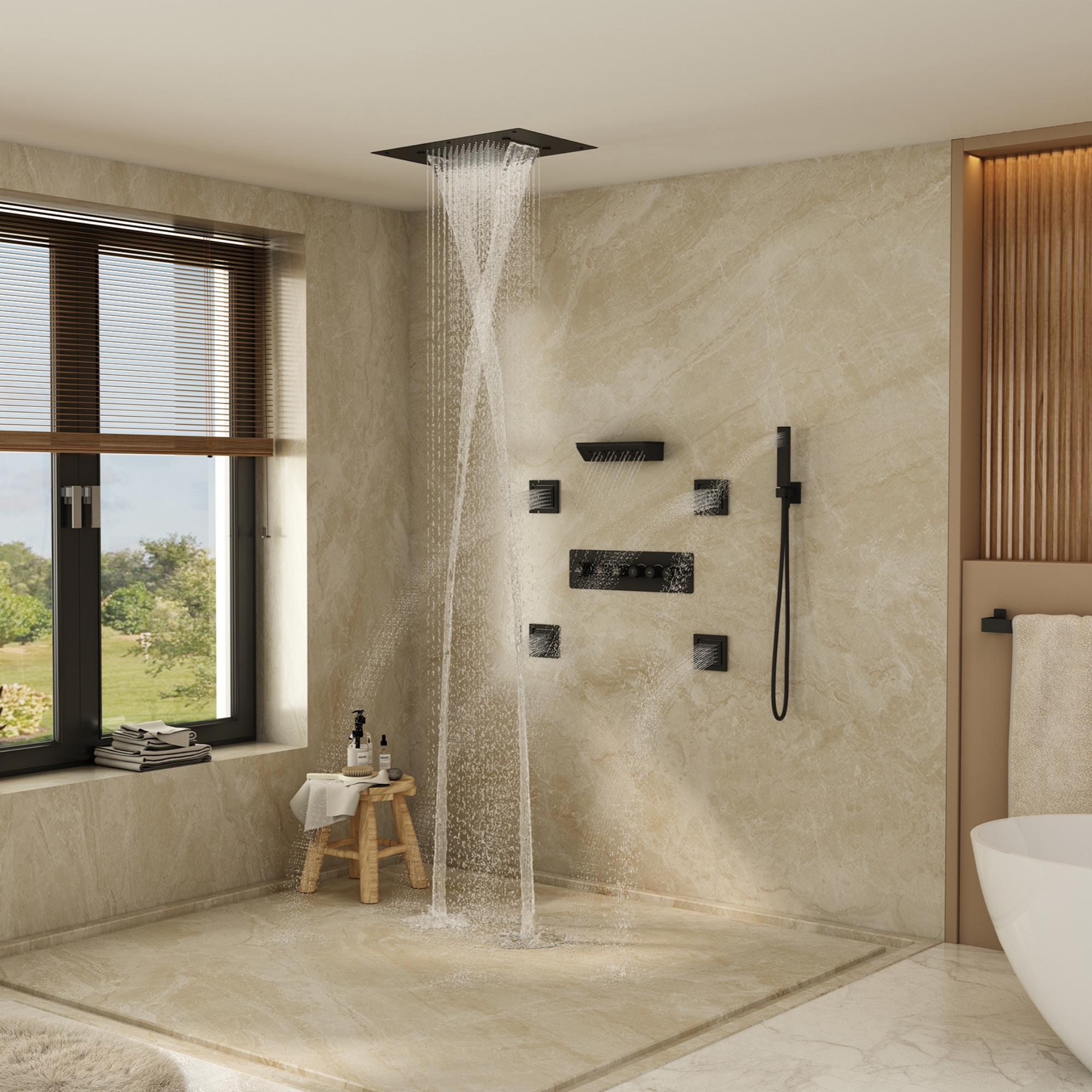 Shower System with Body Jets