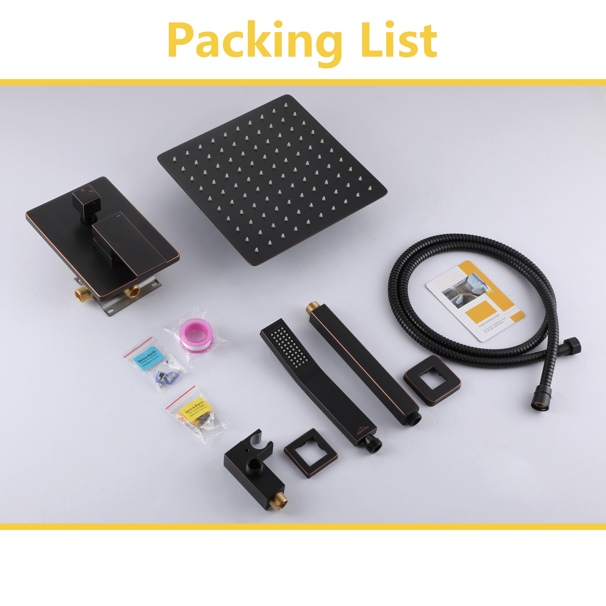 10-inch Ceiling-Mount 2-Function Shower System with Hand Shower