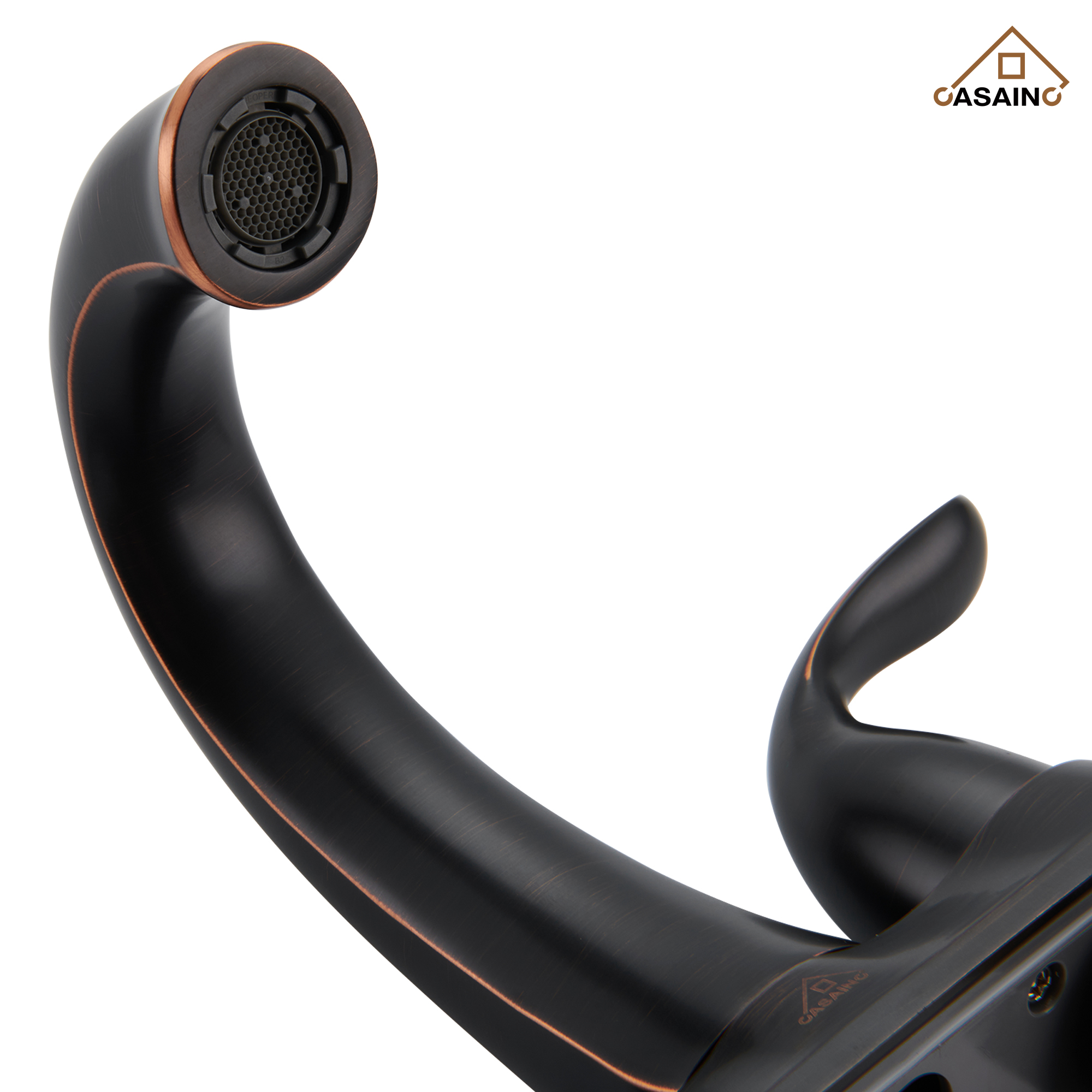 Casainc 4 Inch 2-Handle Centerset Bathroom Sink Faucet for 2-hole Centerset Sink Faucet