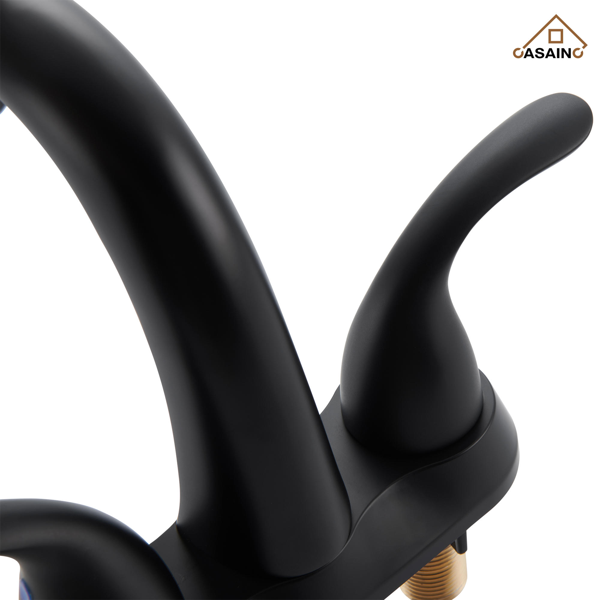 Casainc 4 Inch 2-Handle Centerset Bathroom Sink Faucet for 2-hole Centerset Sink Faucet