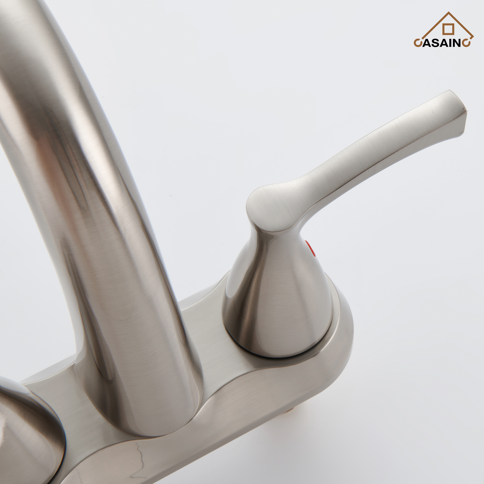 Casainc 4 Inch 2-Handle Centerset Bathroom Sink Faucet Vanity Faucet for Bathroom Sink