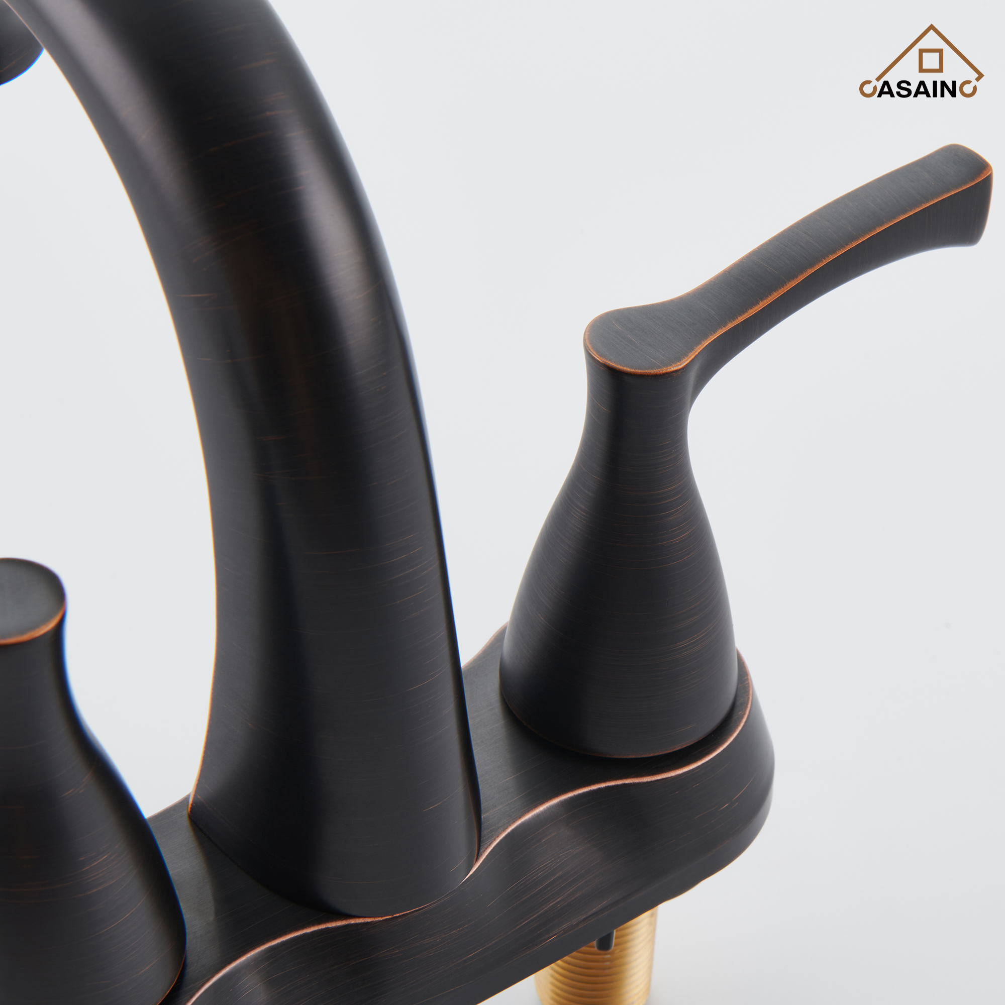 Casainc 4 Inch 2-Handle Centerset Bathroom Sink Faucet Vanity Faucet for Bathroom Sink