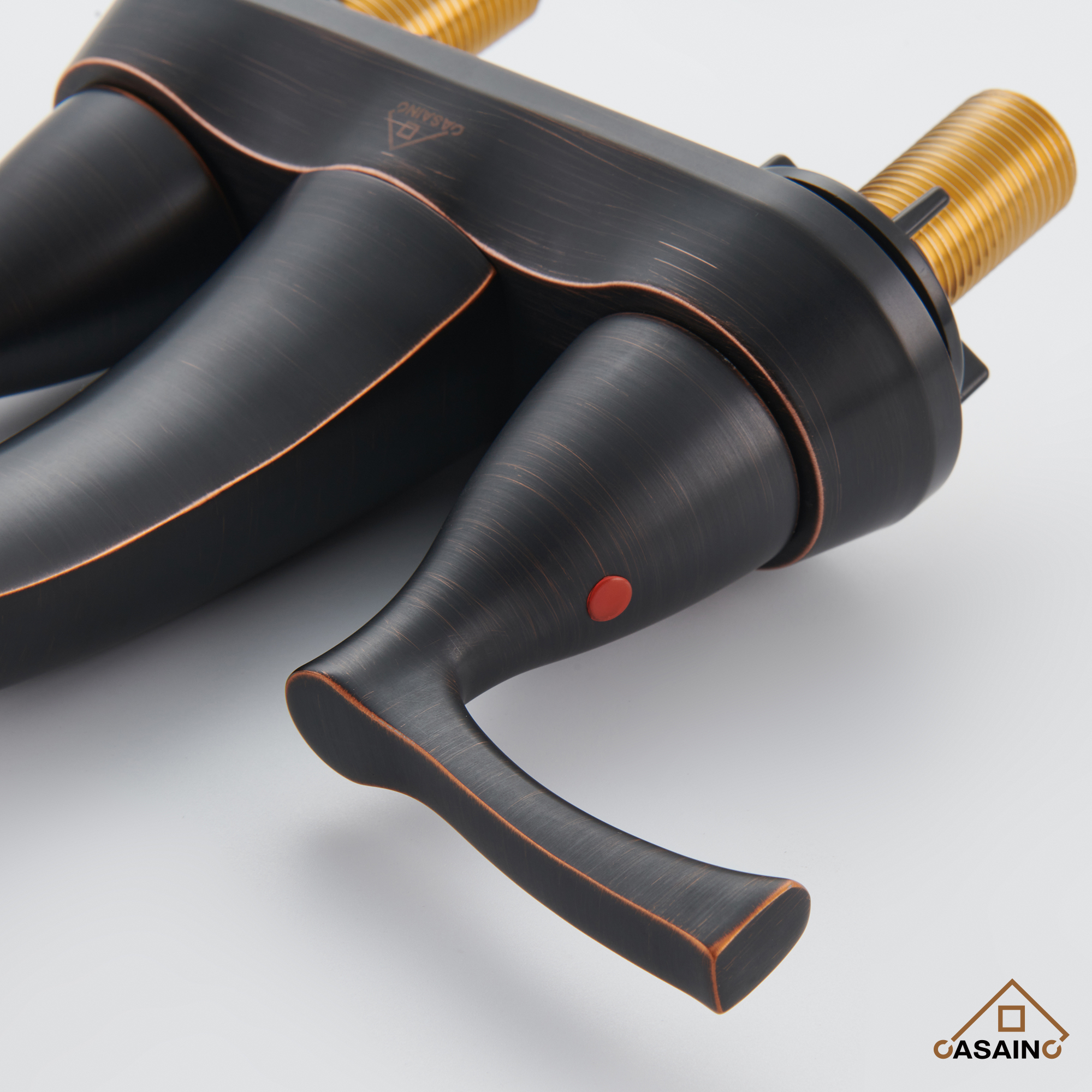 Casainc 4 Inch 2-Handle Centerset Bathroom Sink Faucet Vanity Faucet for Bathroom Sink