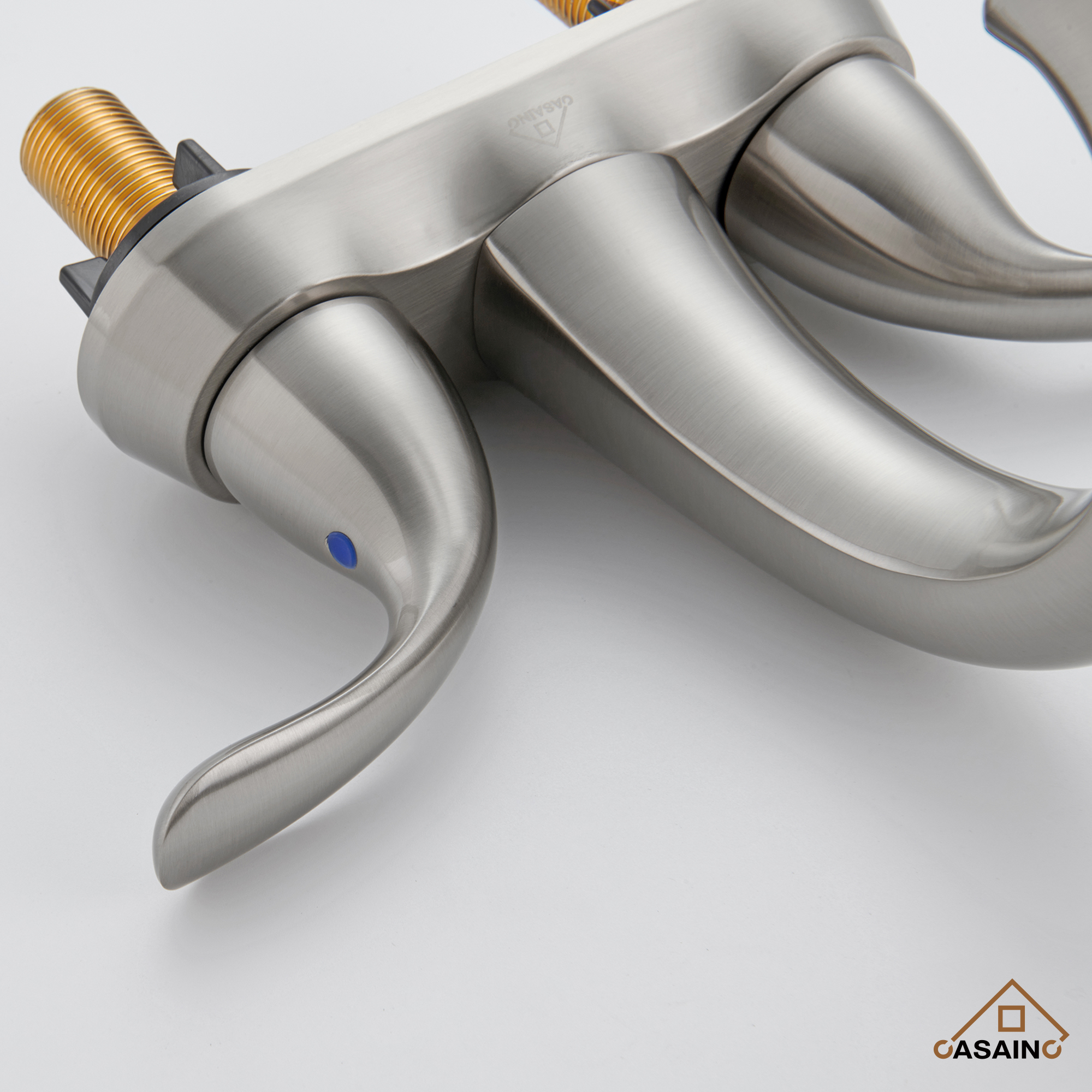 Casainc 4 Inch 2-Handle Centerset Bathroom Sink Faucet for 2-hole Centerset Sink Faucet