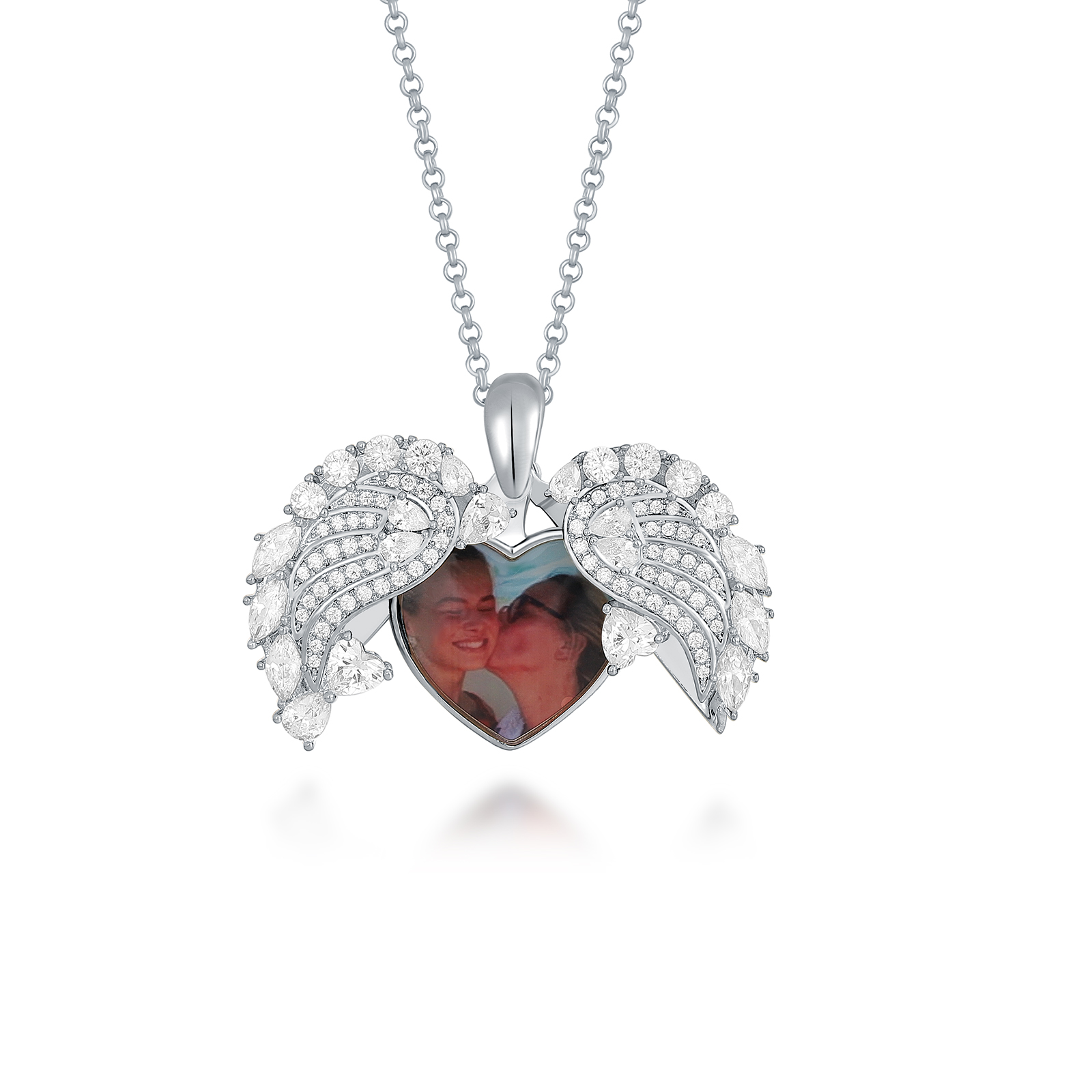 Openable Customizable Heart Picture Necklace
