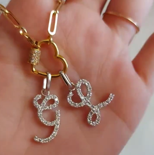 Dainty Carabiner Charm Necklace