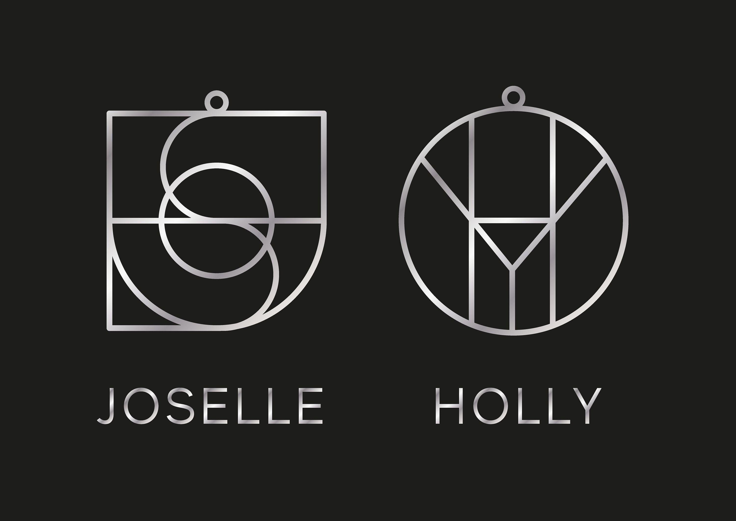 Minimal Abstract Custom Name Logo Necklace