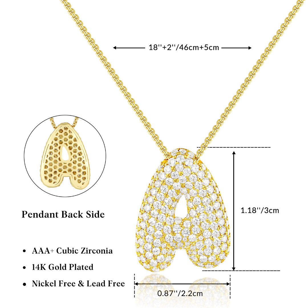 Balloon Letter Necklace