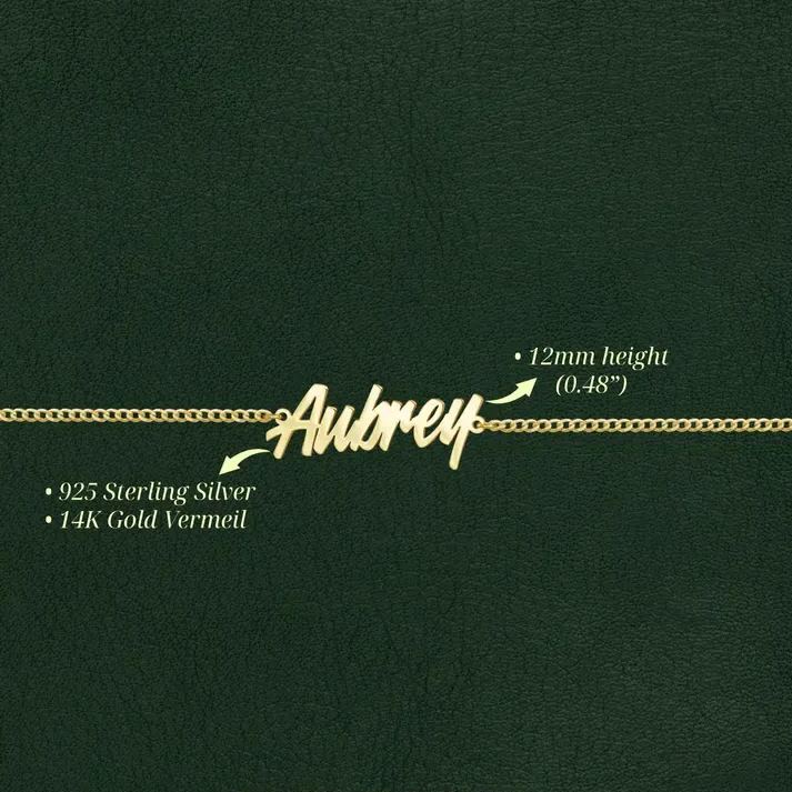 Custom Name Anklet Bracelet