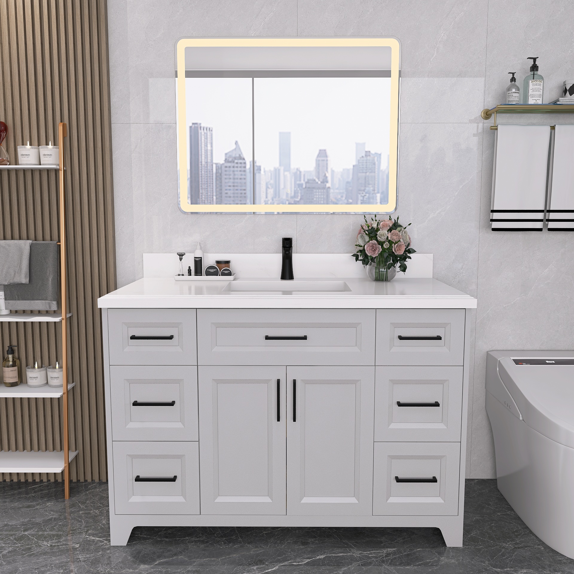 Bathroom Vanity VG-Grey10020