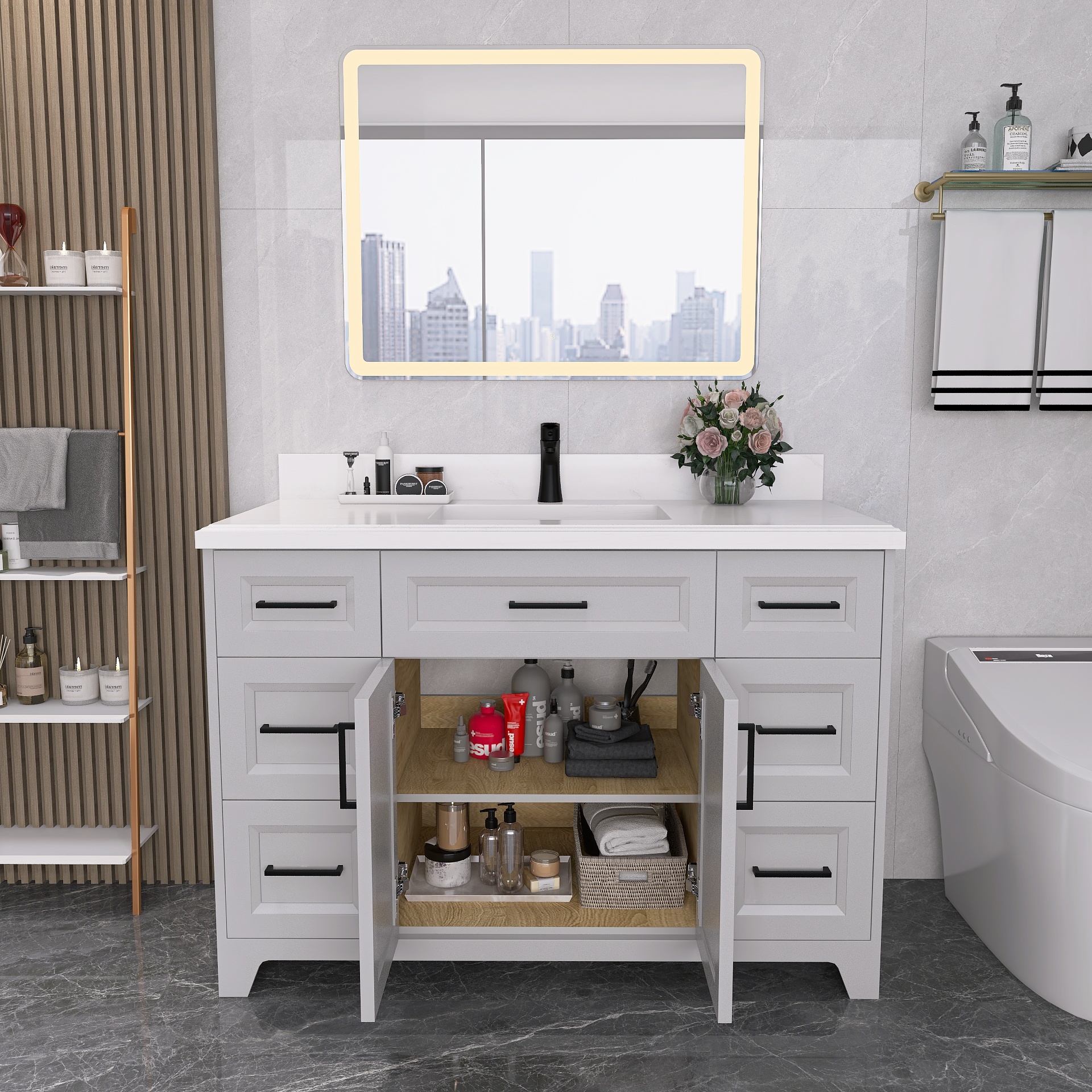 Bathroom Vanity VG-Grey10020