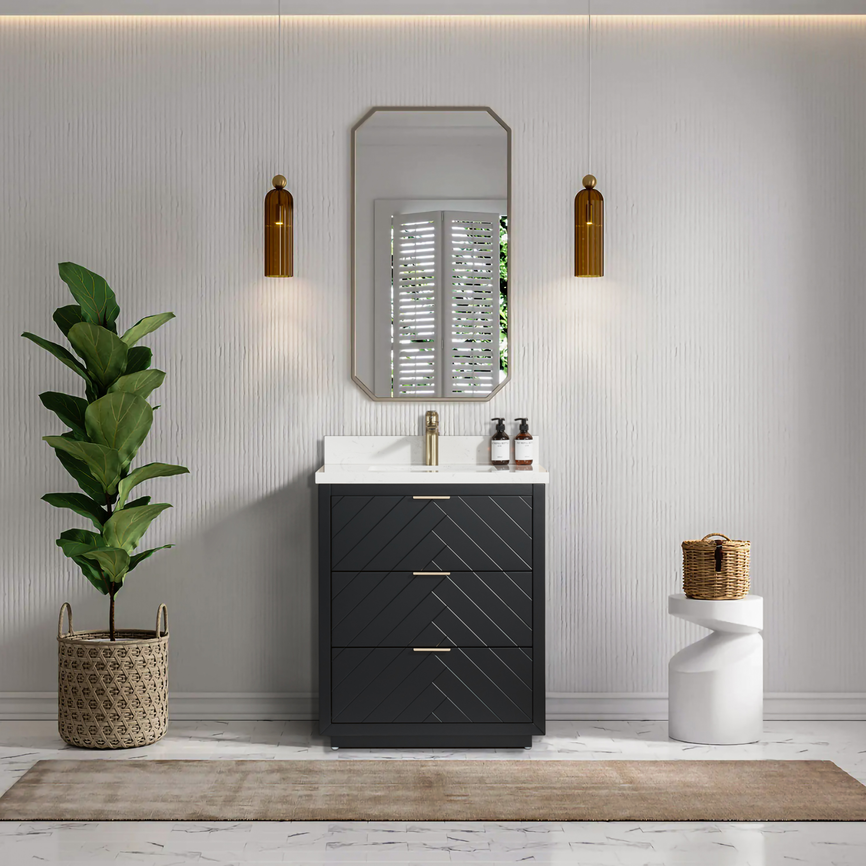 Bathroom Vanity SHP-Night10030B