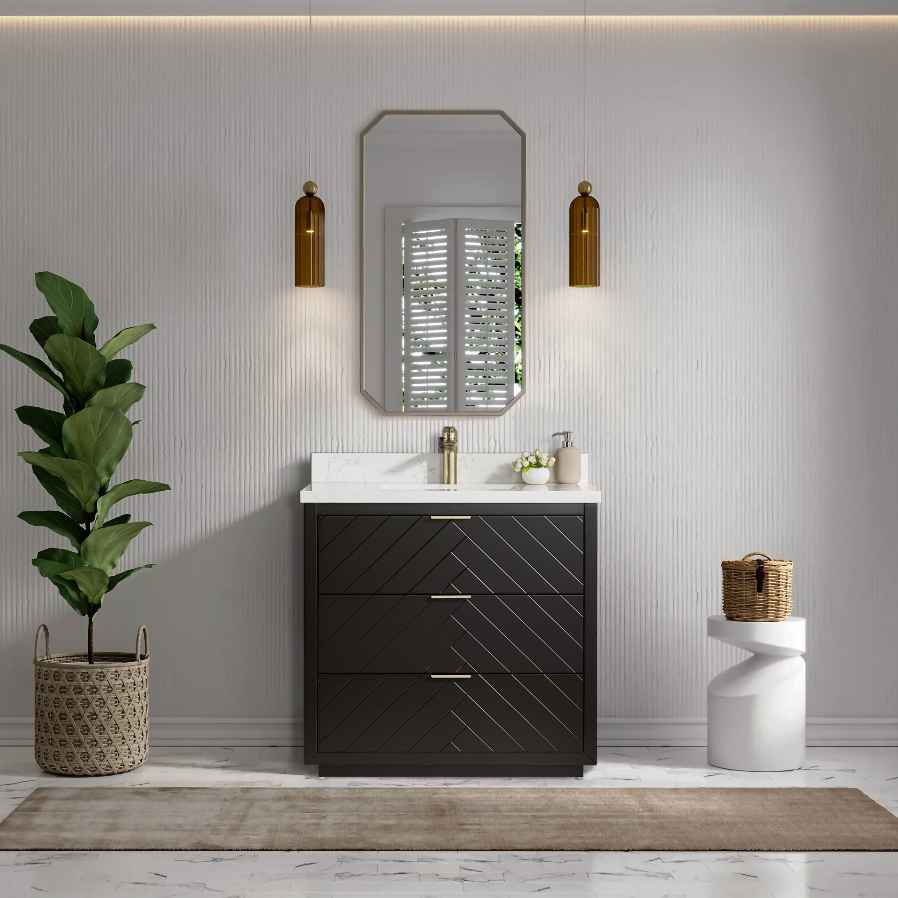 Bathroom Vanity SHP-Night10036B