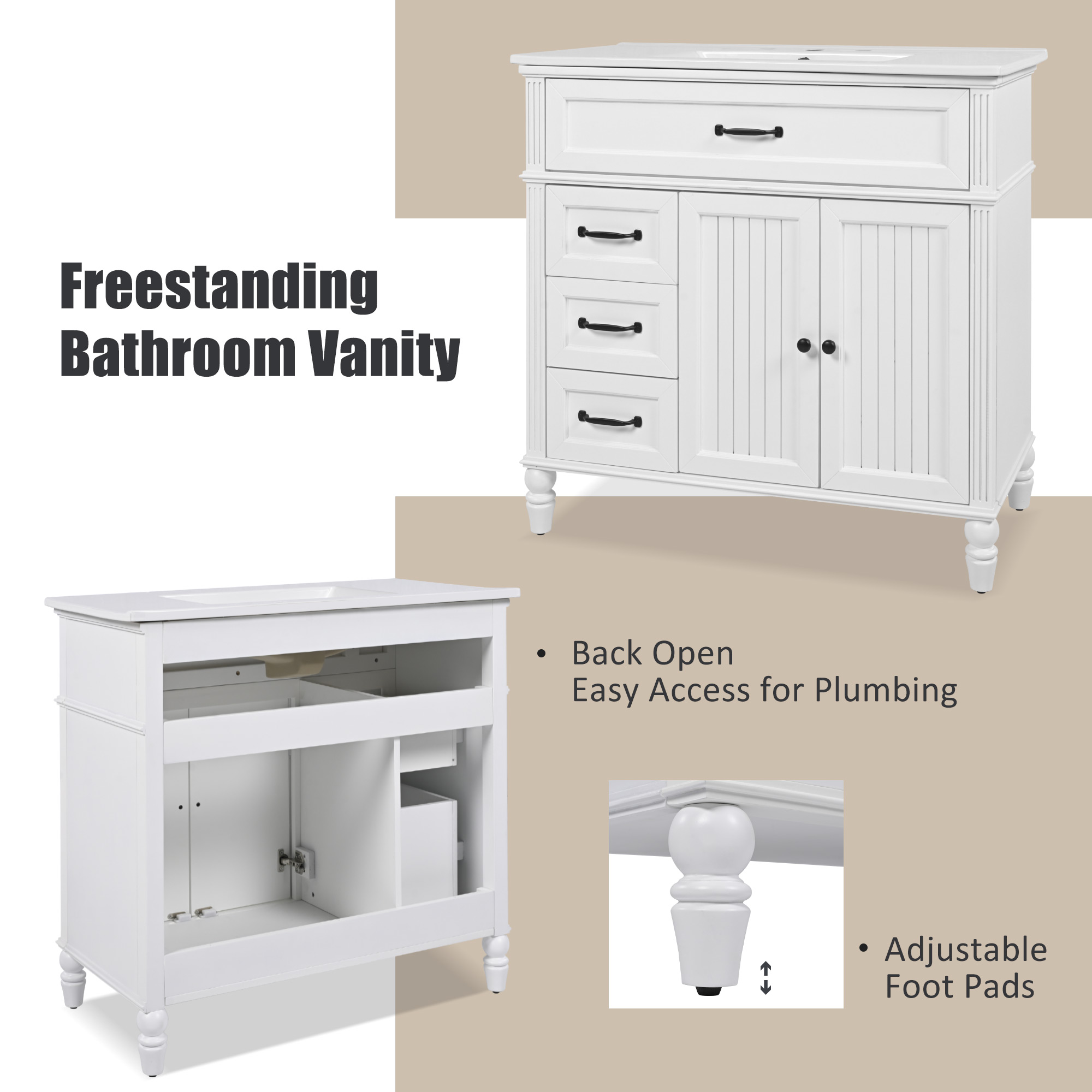 Bathroom Vanity GGAR-1001 Free Delivery