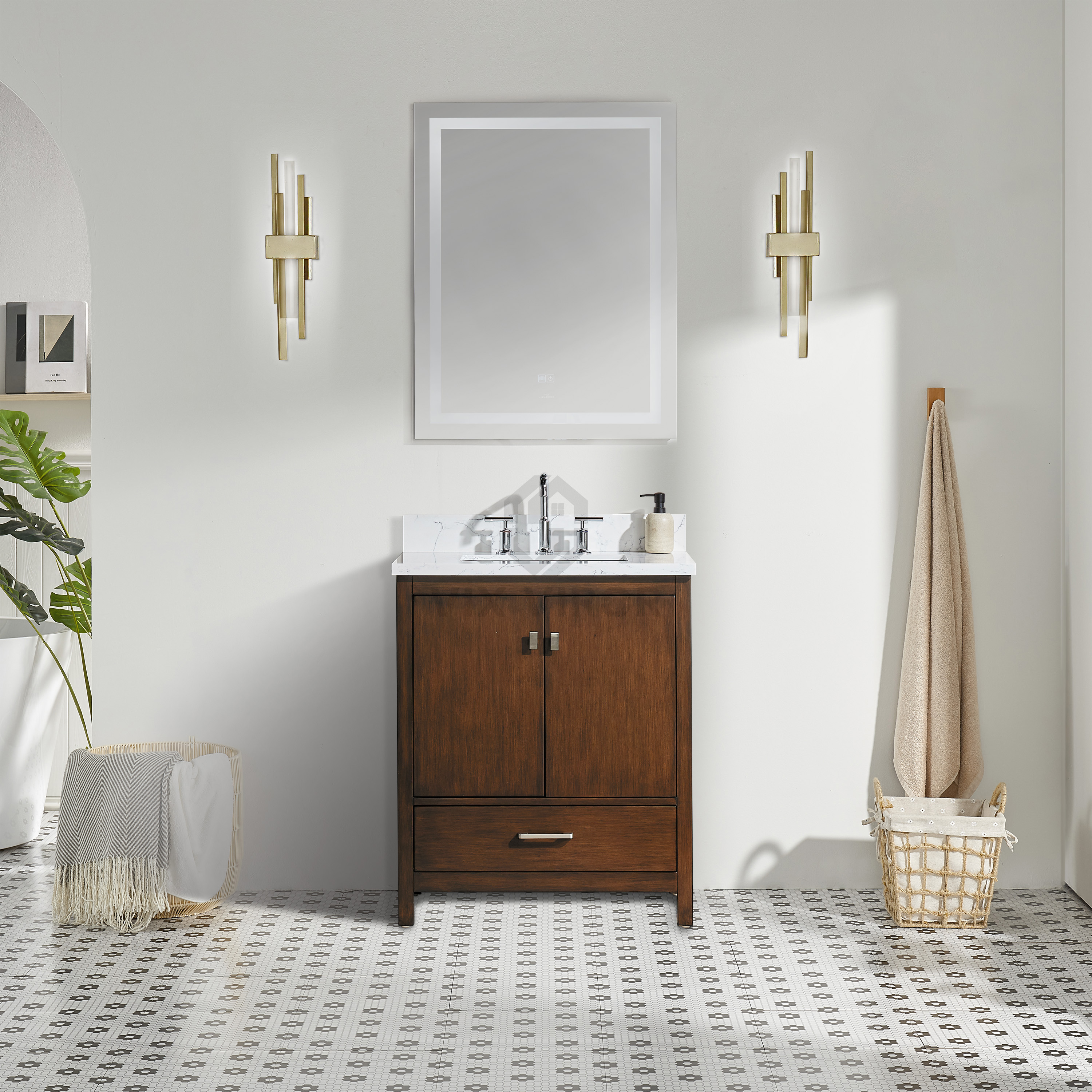 Bathroom Vanity SHP-Wood10036