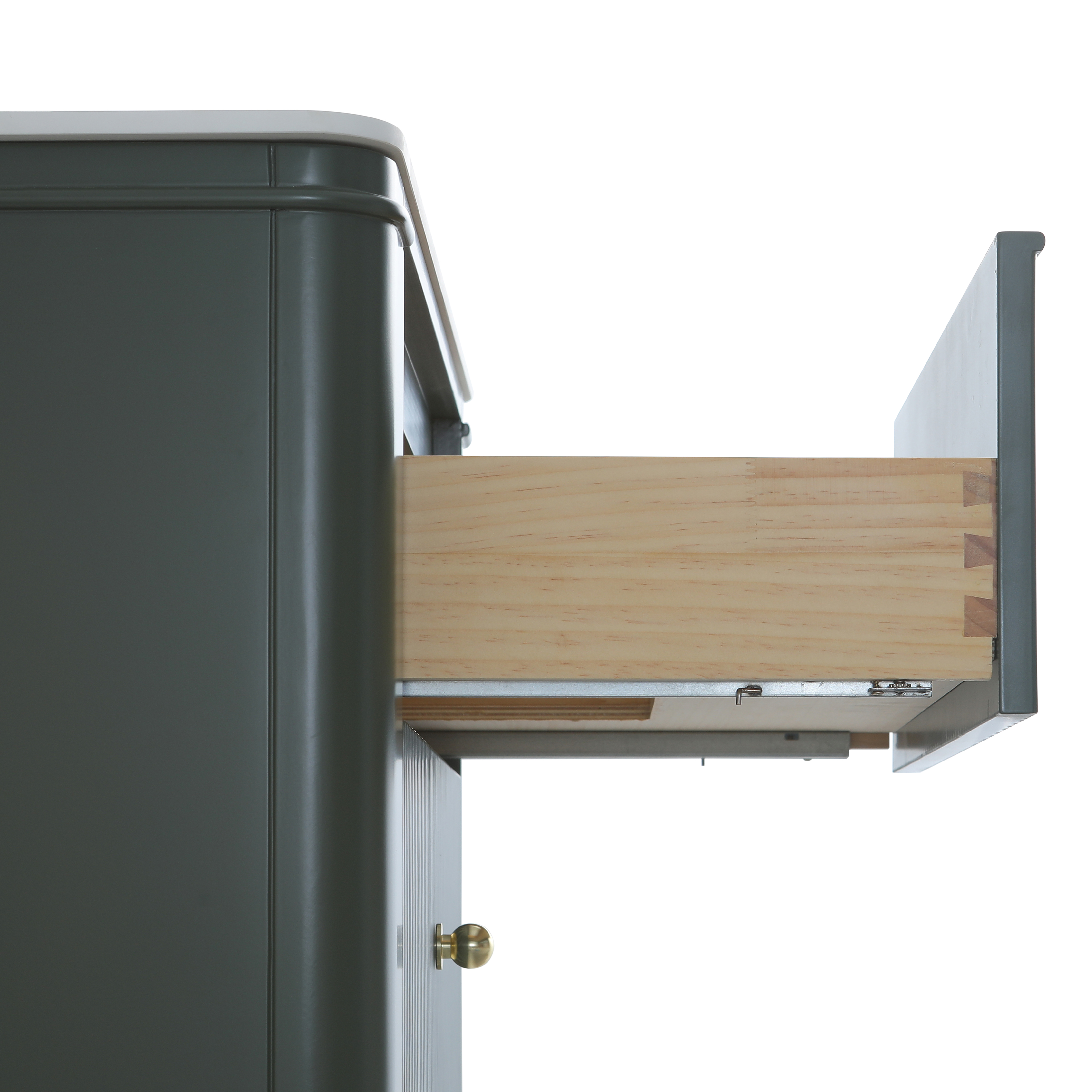 30" Wall Mounted & Floating Single Green Bathroom Vanity with Acrylic Sink 