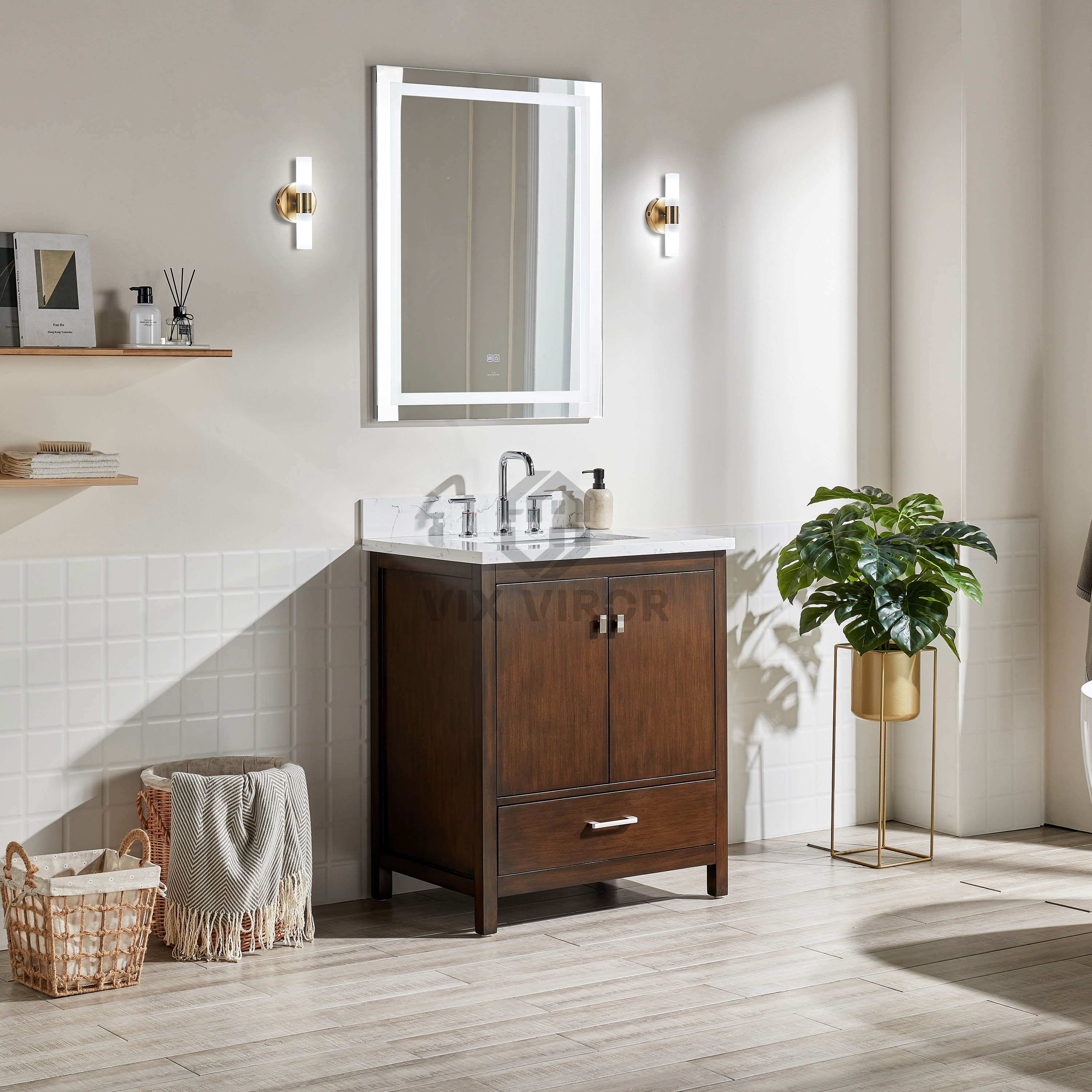 Bathroom Vanity SHP- Wood20024