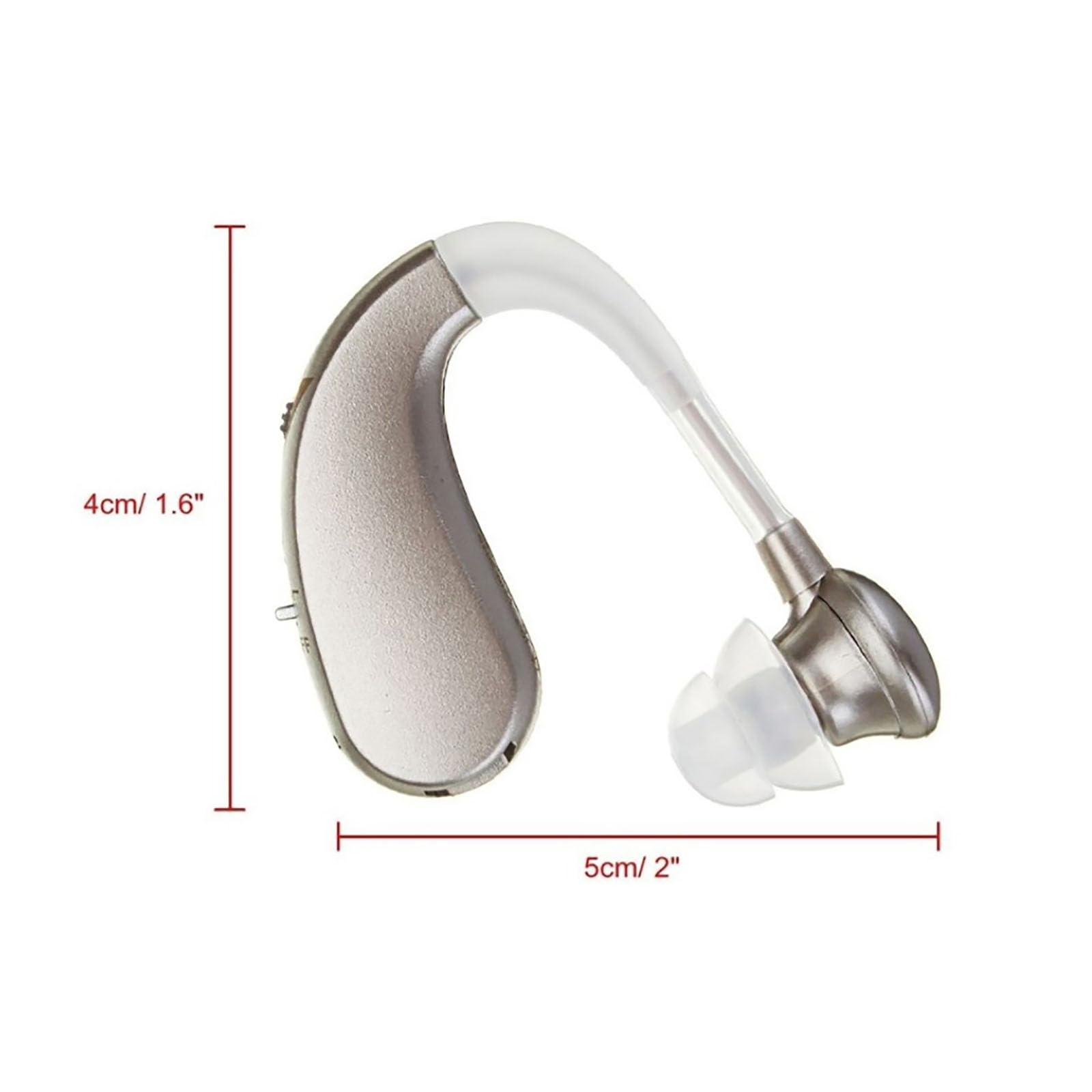 Rechargeable Hearing Aids for Seniors,Elderly Noise Cancelling Headphones Wireless Hearing Amplifiers 2 Pcs Blue
